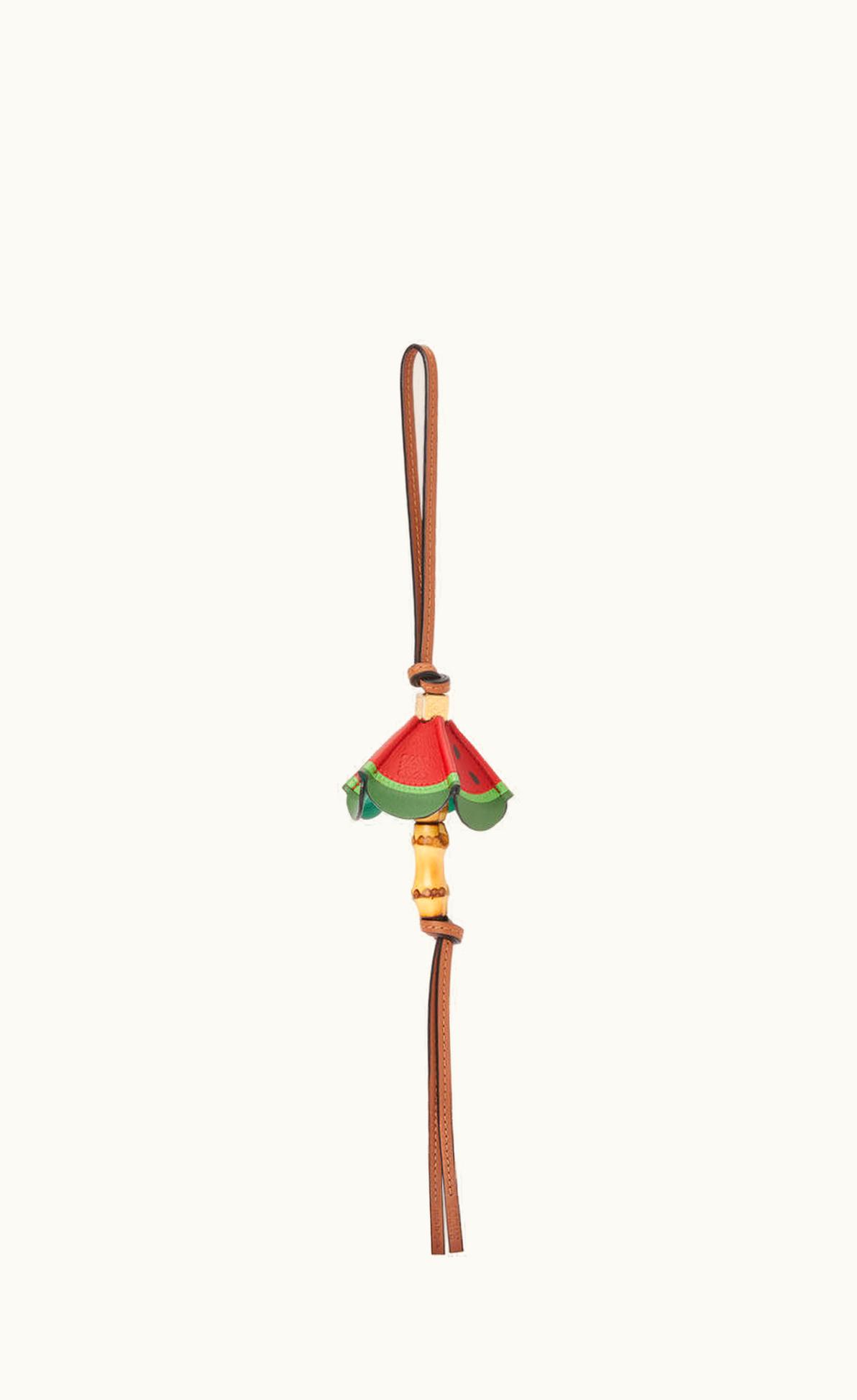 Loewe Loewe Umbrella Watermelon Charm In Calfskin And Brass UZ0127918