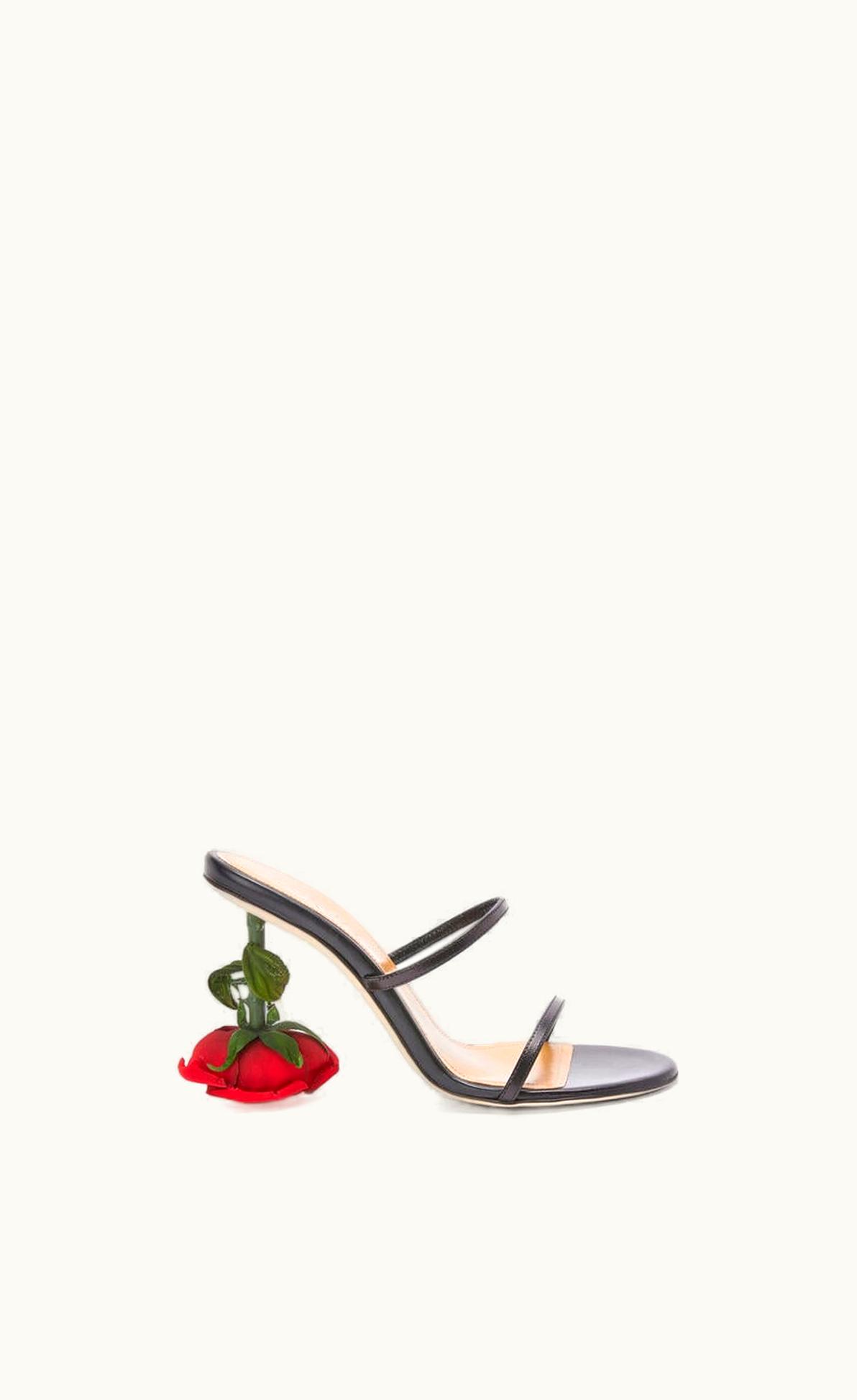 Loewe Loewe Rose Heel Sandal In Goatskin