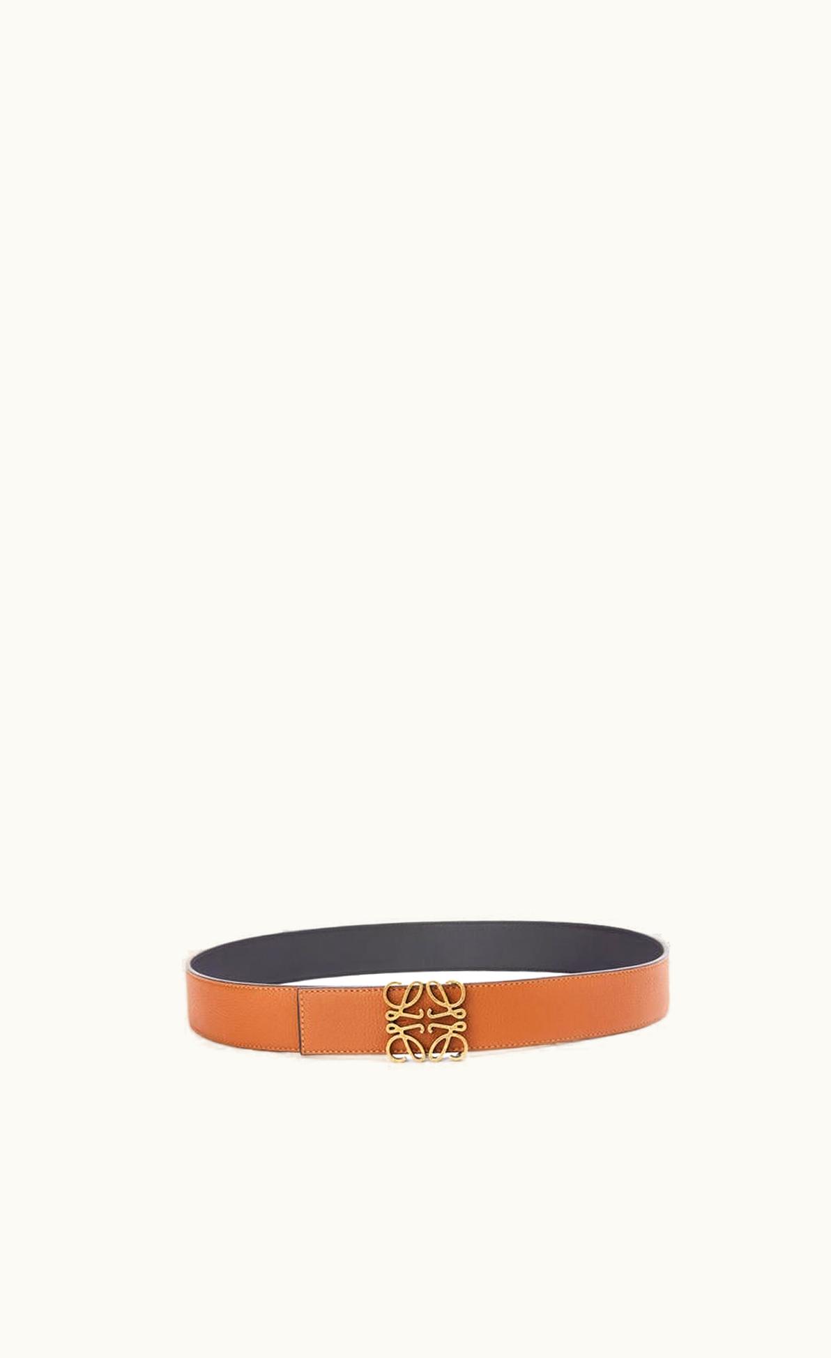 Loewe Loewe Reversible Anagram Belt In Soft Grained Calfskin UZ0127961