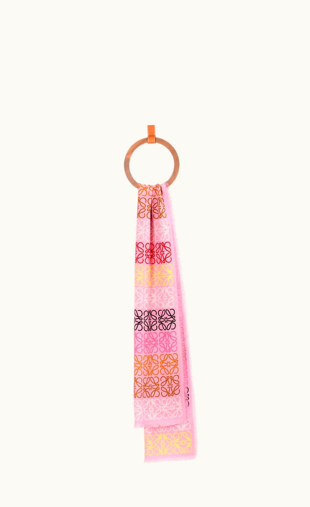 Loewe Loewe Anagram Lines Scarf In Wool, Silk And Cashmere UZ0128022