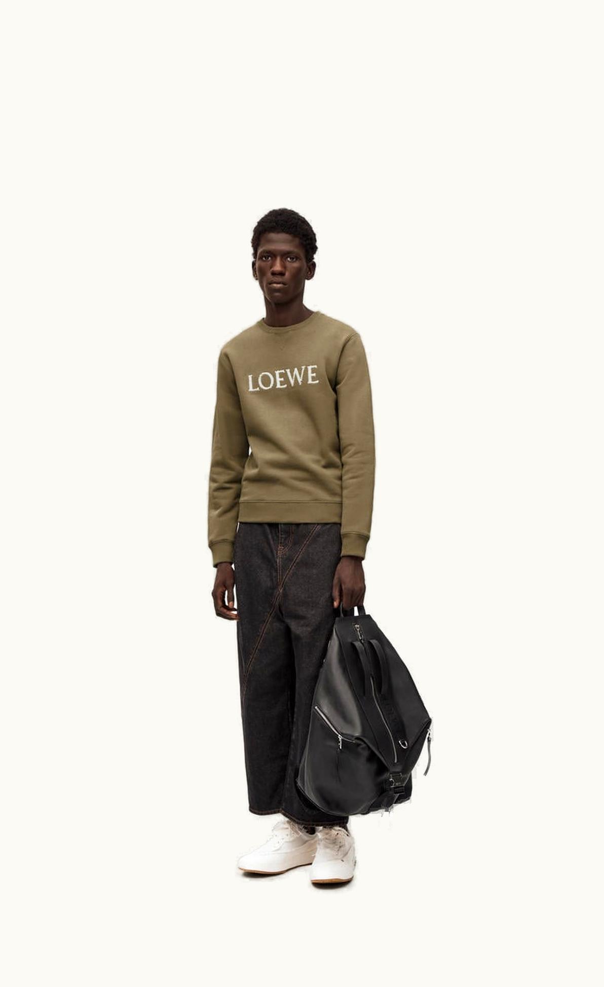 Loewe Loewe Embroidered Loewe Sweatshirt In Cotton UZ0128043