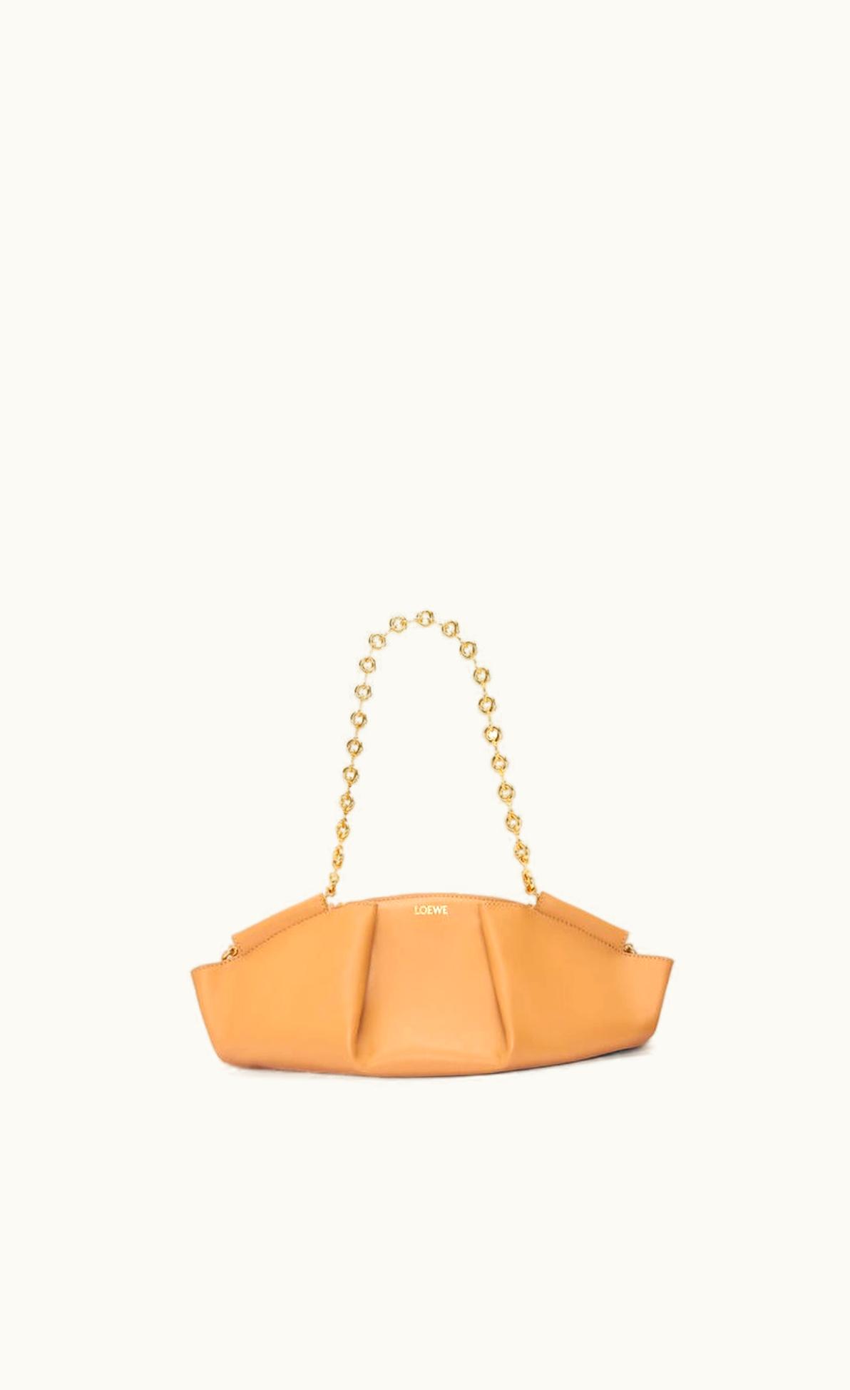 Loewe Loewe Small Paseo Bag In Shiny Nappa Calfskin With Chain UZ0128051