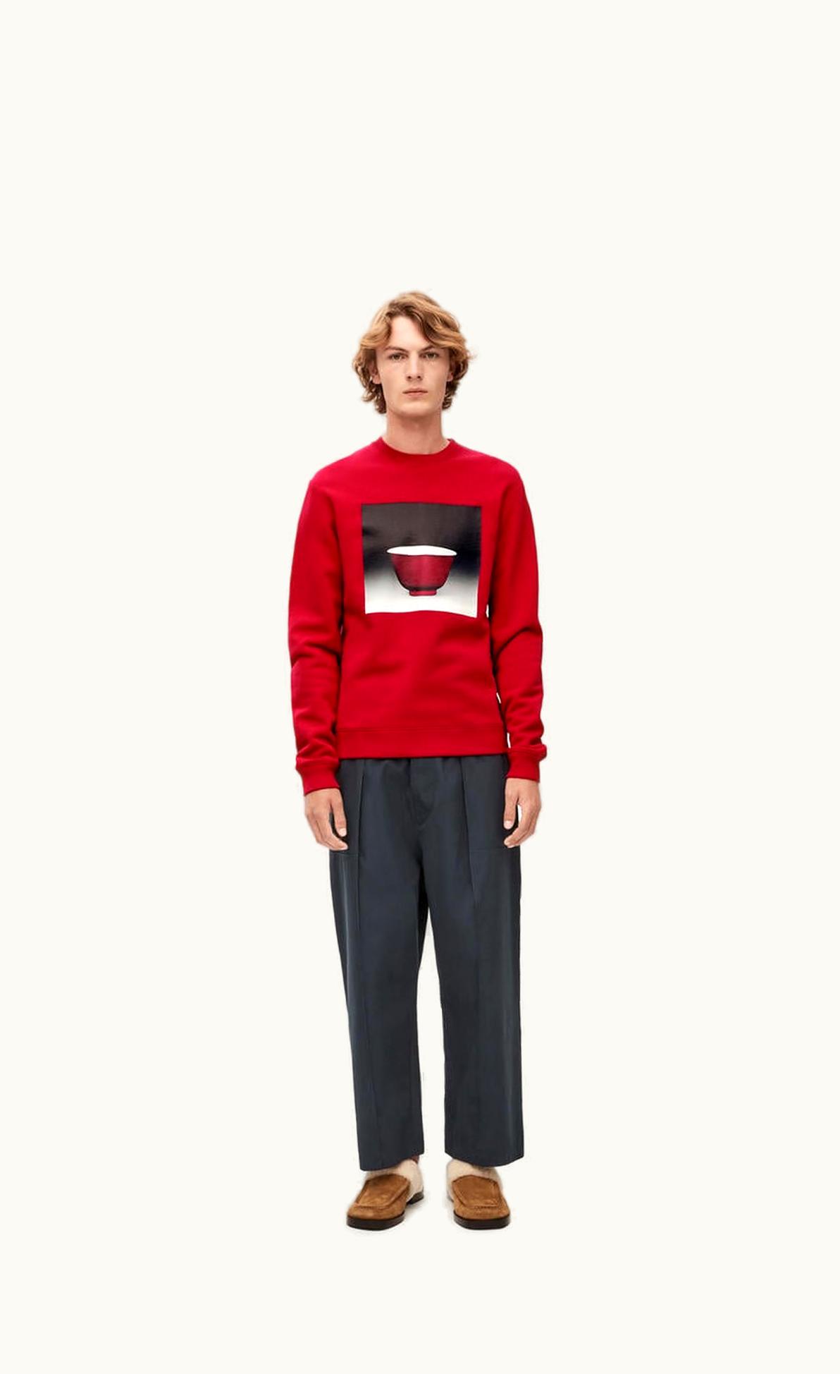 Loewe Loewe Ceramic Print Sweatshirt In Cotton UZ0128057