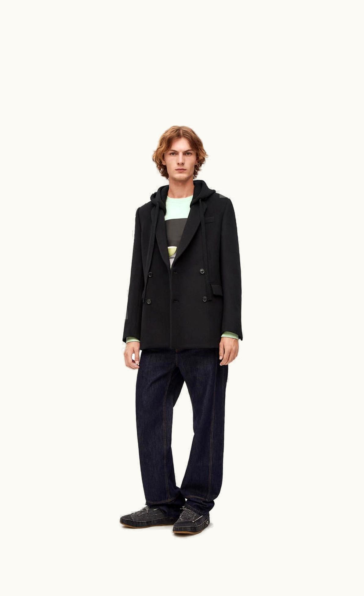 Loewe Loewe Knitted Back Jacket In Wool, Cashmere And Silk UZ0128066