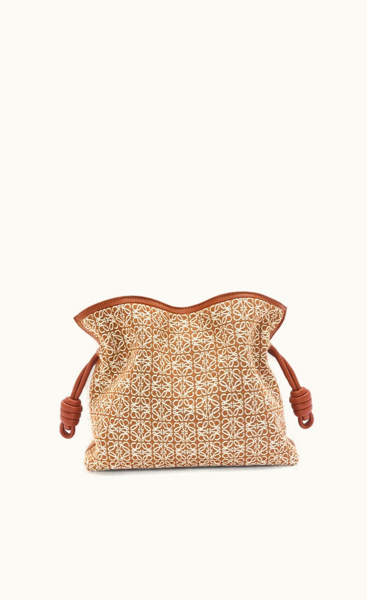 Loewe Loewe Flamenco Clutch In Anagram Jacquard And Calfskin UZ0128070