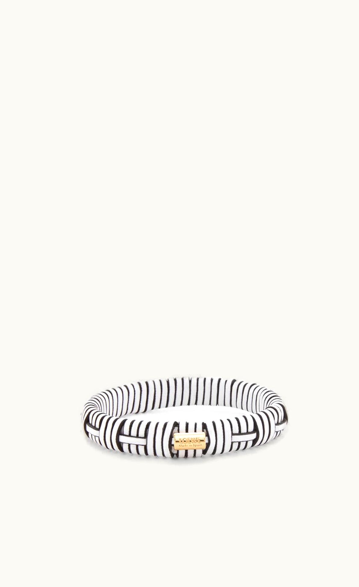 Loewe Loewe Woven Bangle In Brass And Classic Calfskin UZ0128079