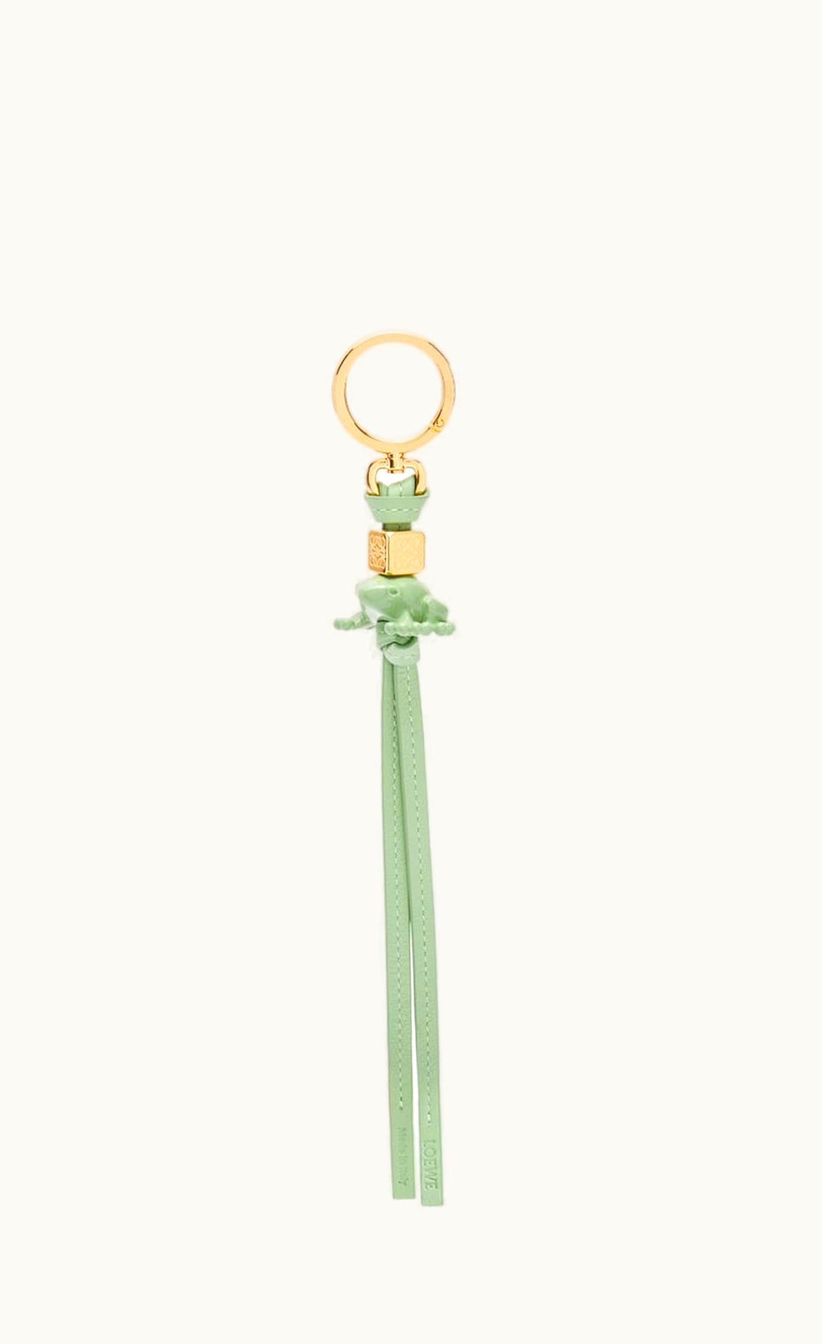 Loewe Loewe Frog Charm In Calfskin And Brass UZ0128126