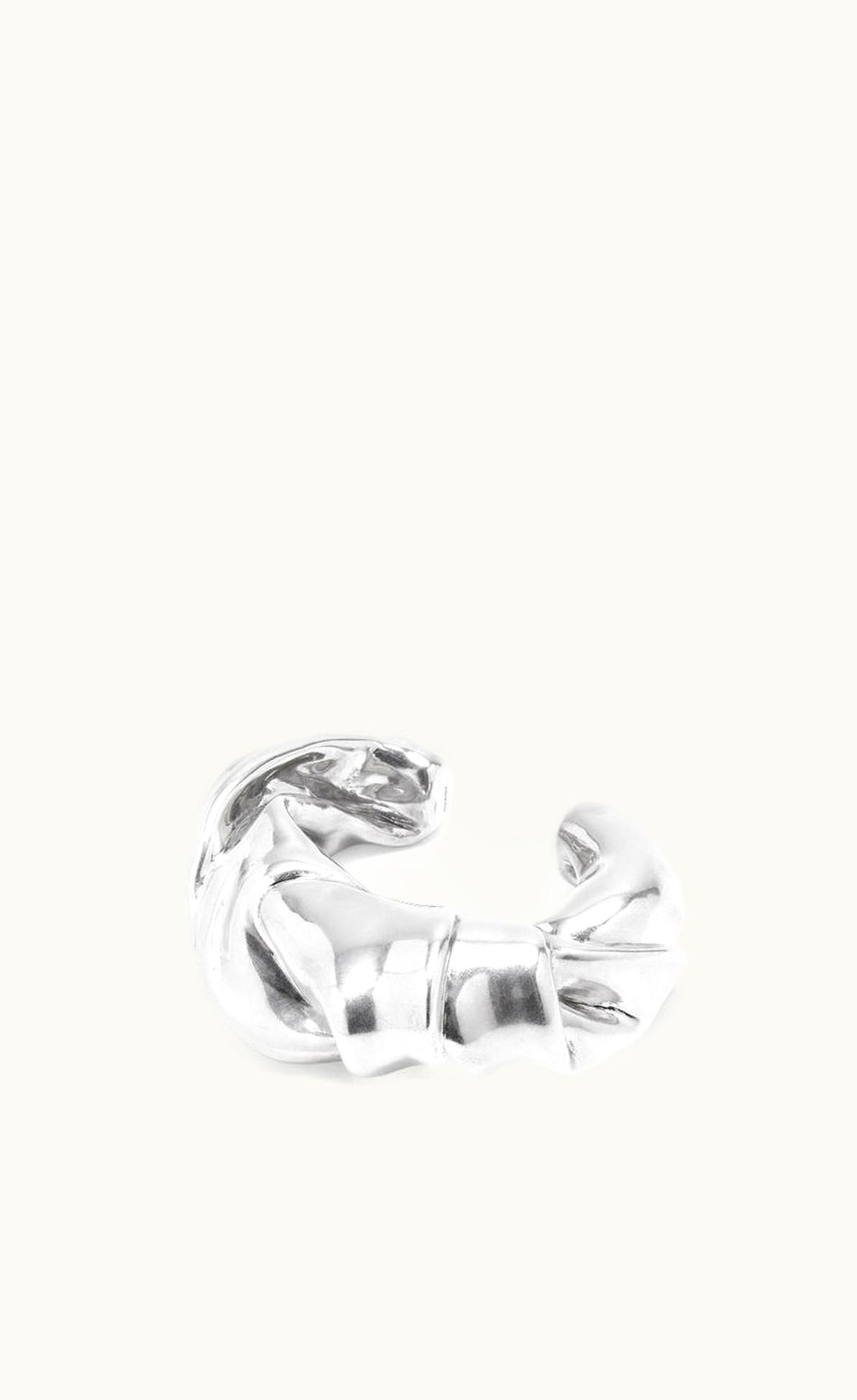 Loewe Loewe Large Nappa Twist Cuff In Sterling Silver UZ0128143
