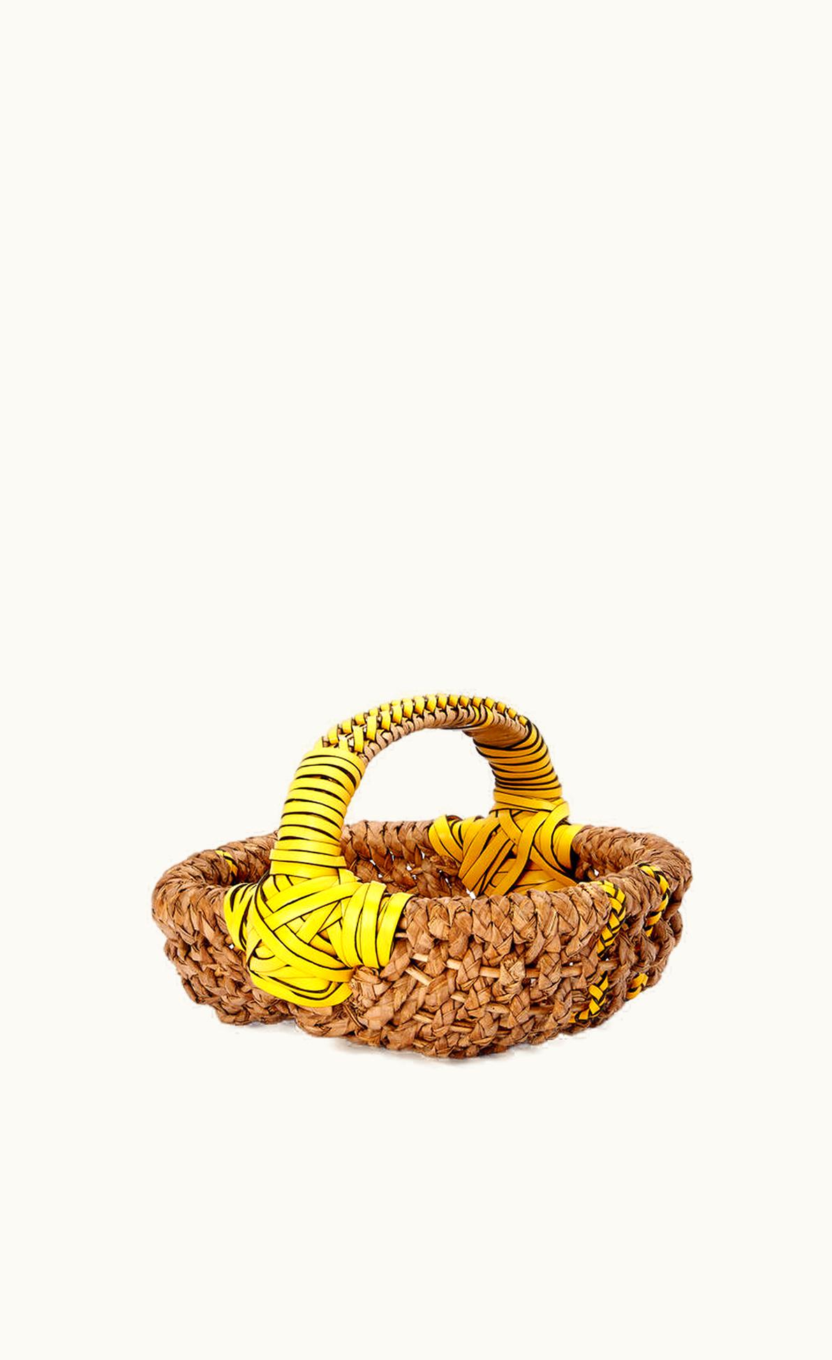 Loewe Loewe Portugese Braided Basket In Reed And Leather UZ0128322