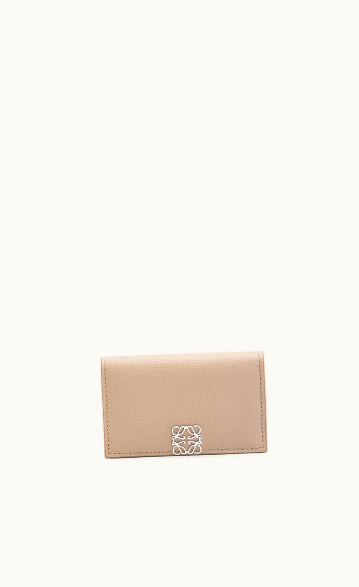 Loewe Loewe Anagram Business Cardholder In Pebble Grain Calfskin UZ0128350