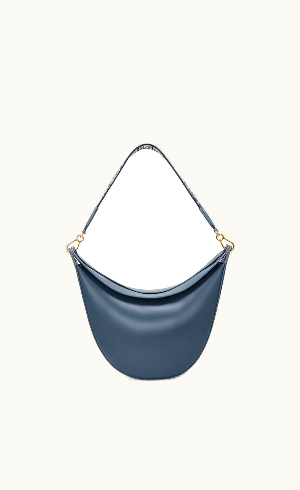 Loewe Loewe Luna Bag In Satin Calfskin And Jacquard UZ0128358