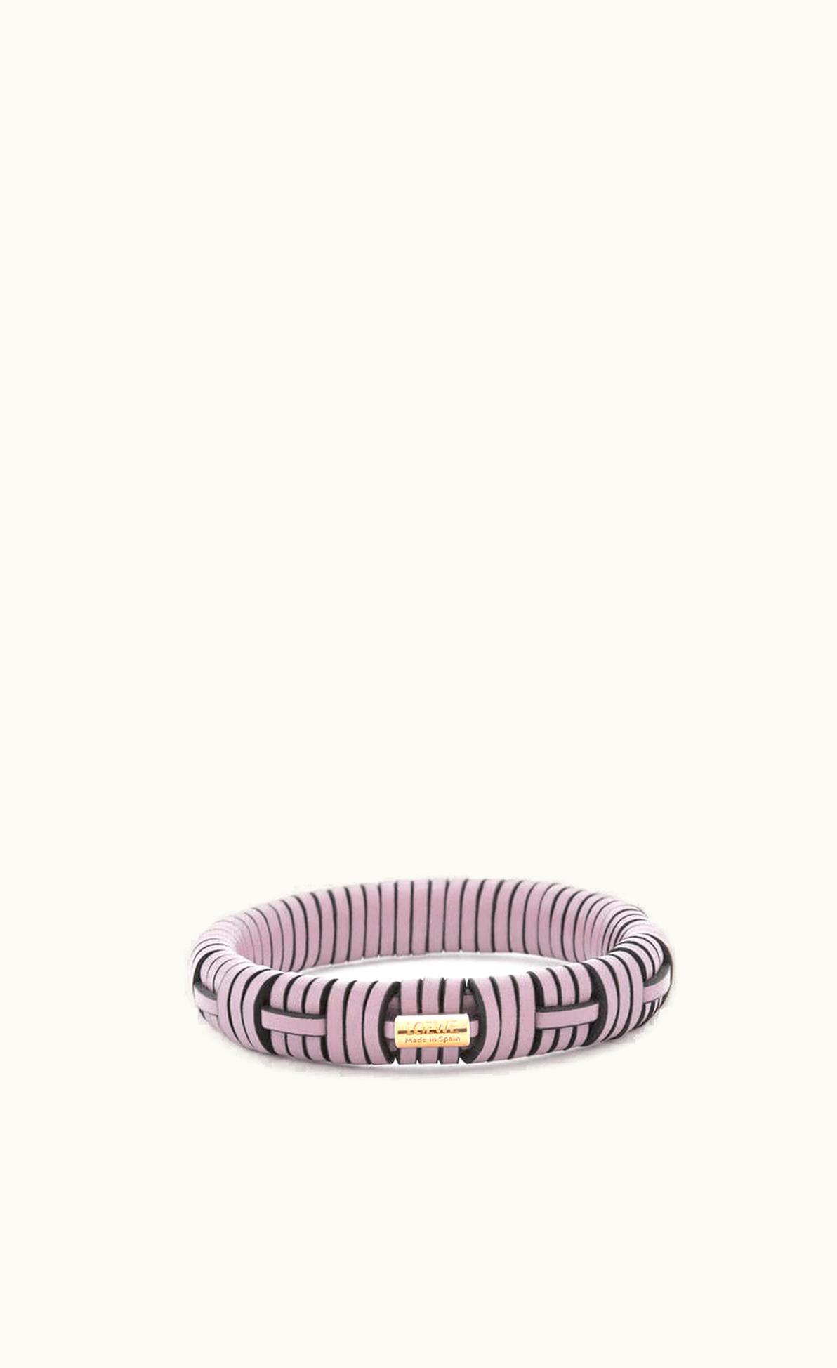 Loewe Loewe Woven Bangle In Brass And Classic Calfskin UZ0128363