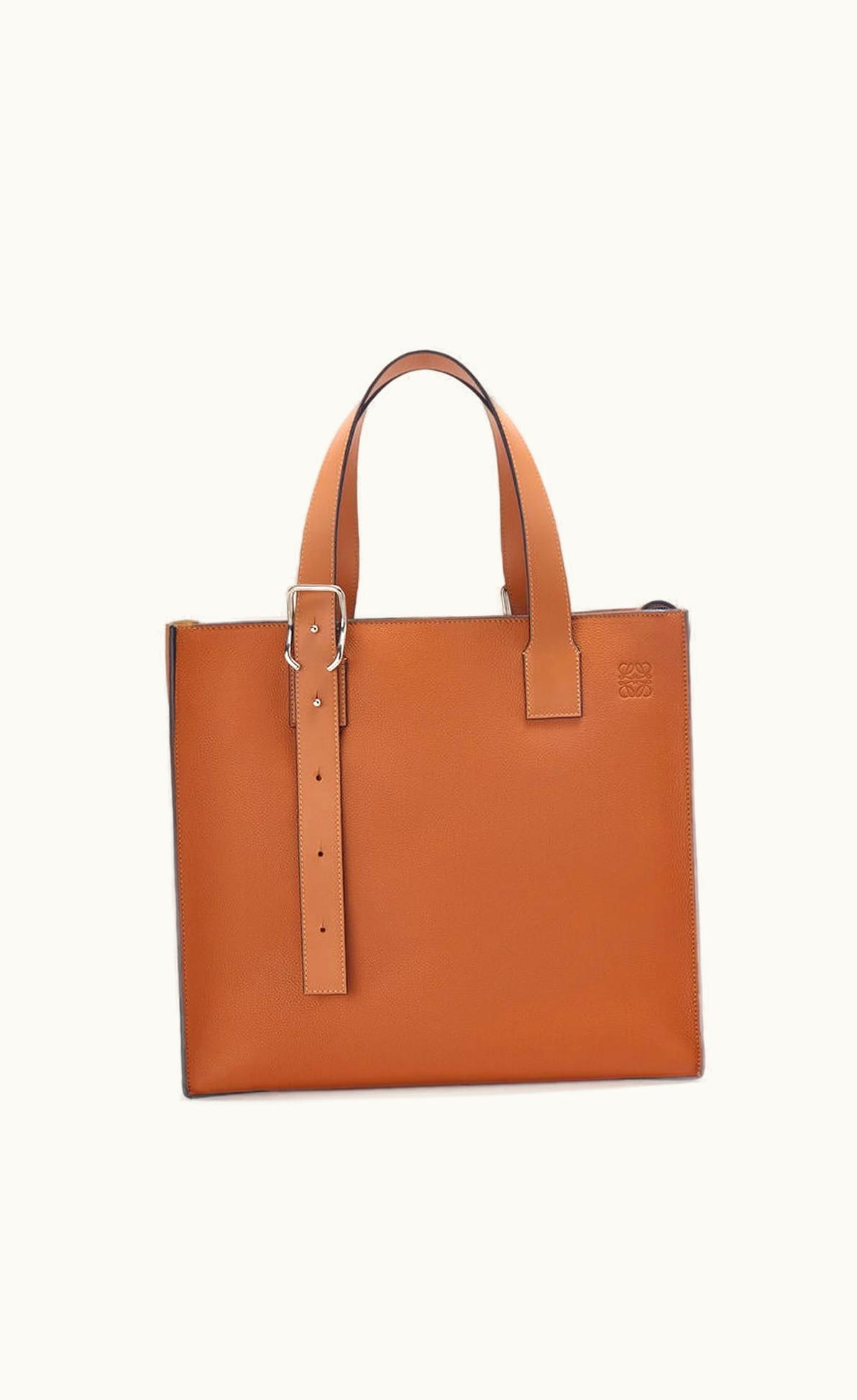 Loewe Loewe Buckle Zip Tote In Soft Grained Calfskin UZ0128405