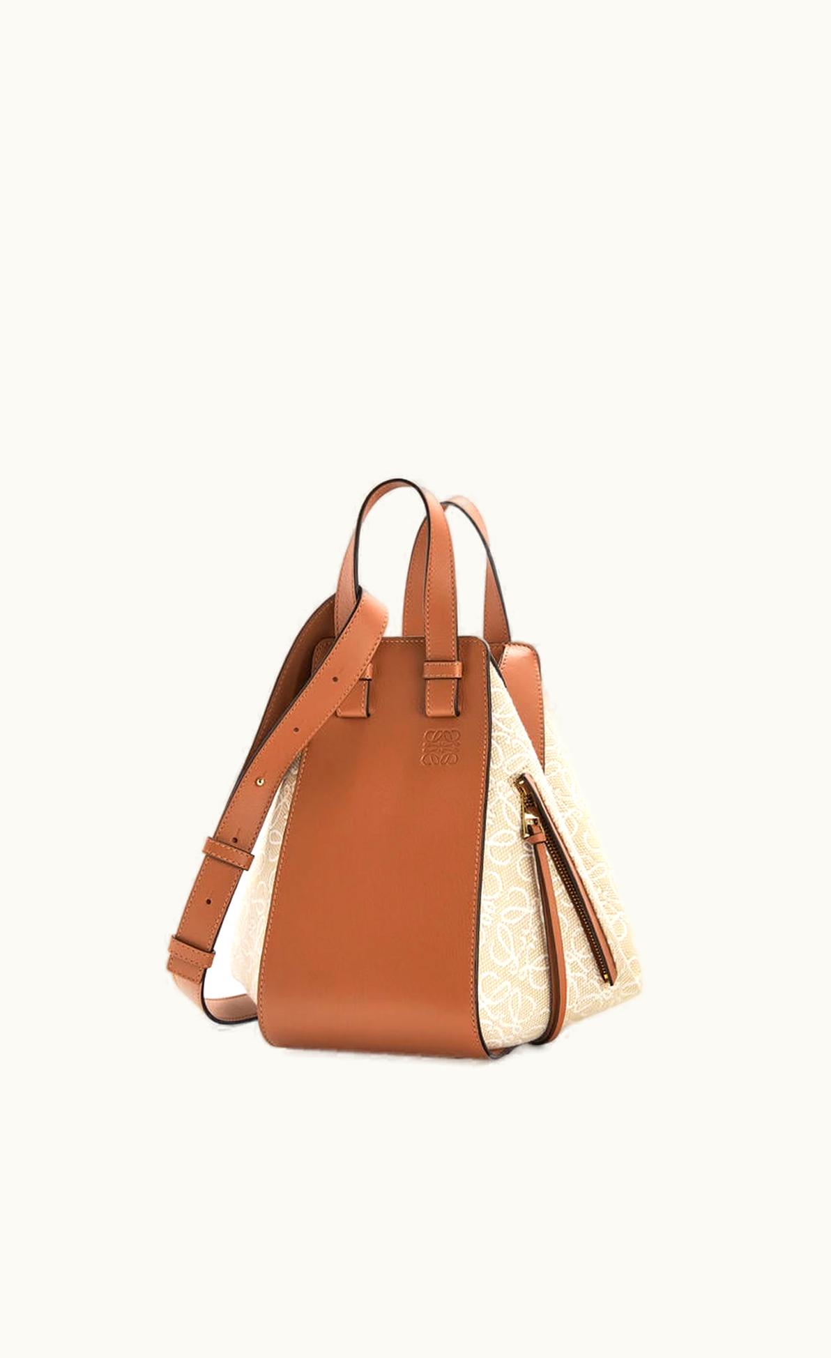 Loewe Loewe Small Hammock Bag In Anagram Jacquard And Calfskin UZ0128460