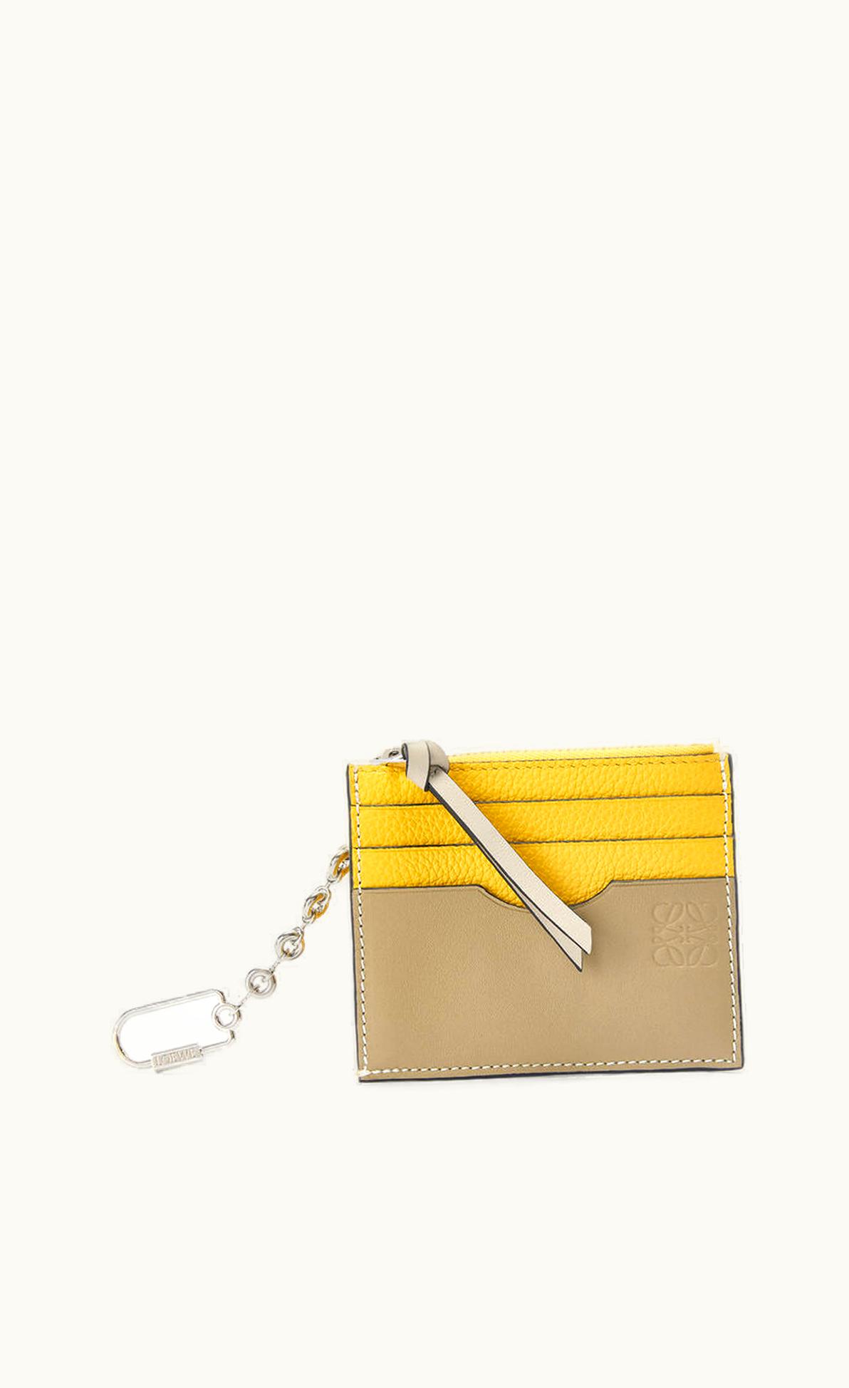 Loewe Loewe Square Cardholder In Soft Grained Calfskin With Chain UZ0128480