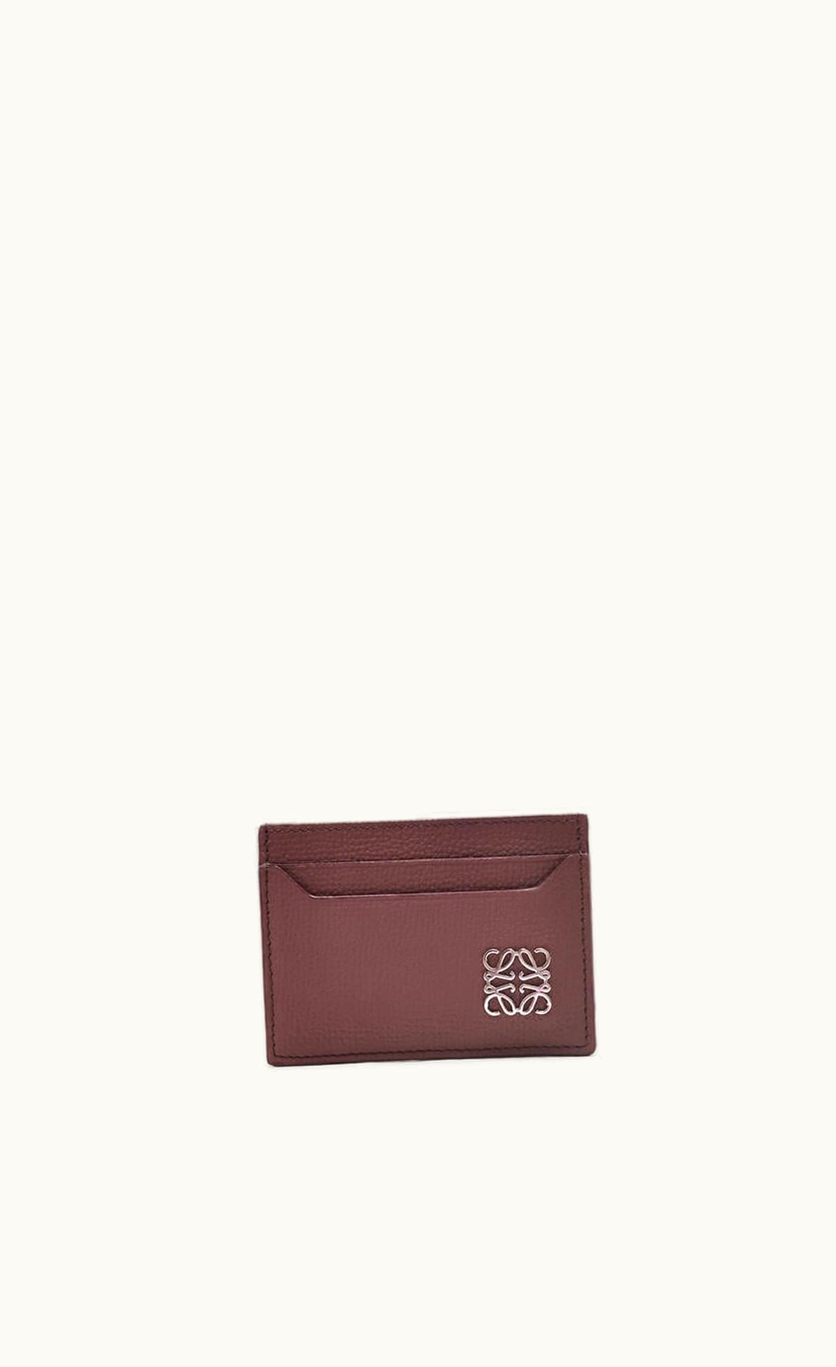 Loewe Loewe Anagram Plain Cardholder In Pebble Grain Calfskin UZ0128540