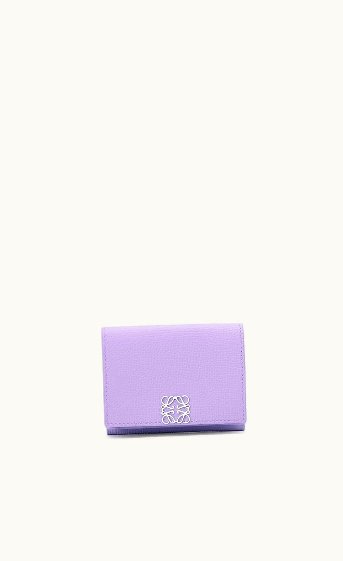 Loewe Loewe Anagram Trifold Wallet In Pebble Grain Calfskin UZ0128643