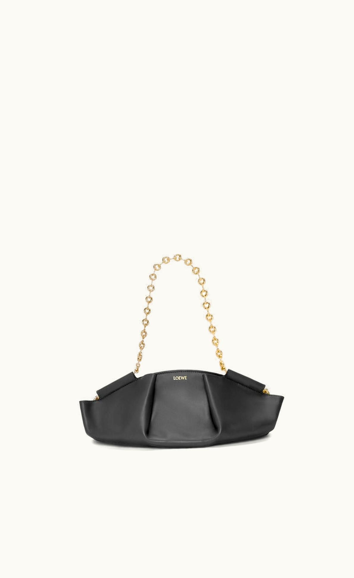 Loewe Loewe Small Paseo Bag In Shiny Nappa Calfskin With Chain UZ0128651