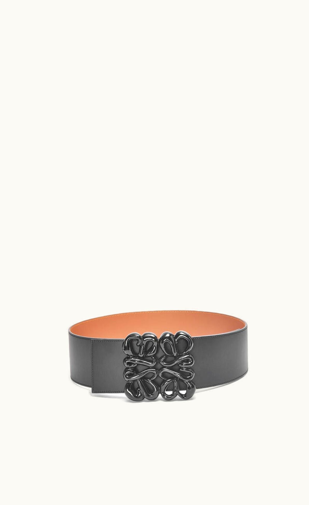 Loewe Loewe Reversible Inflated Anagram Belt In Soft Calfskin UZ0128663