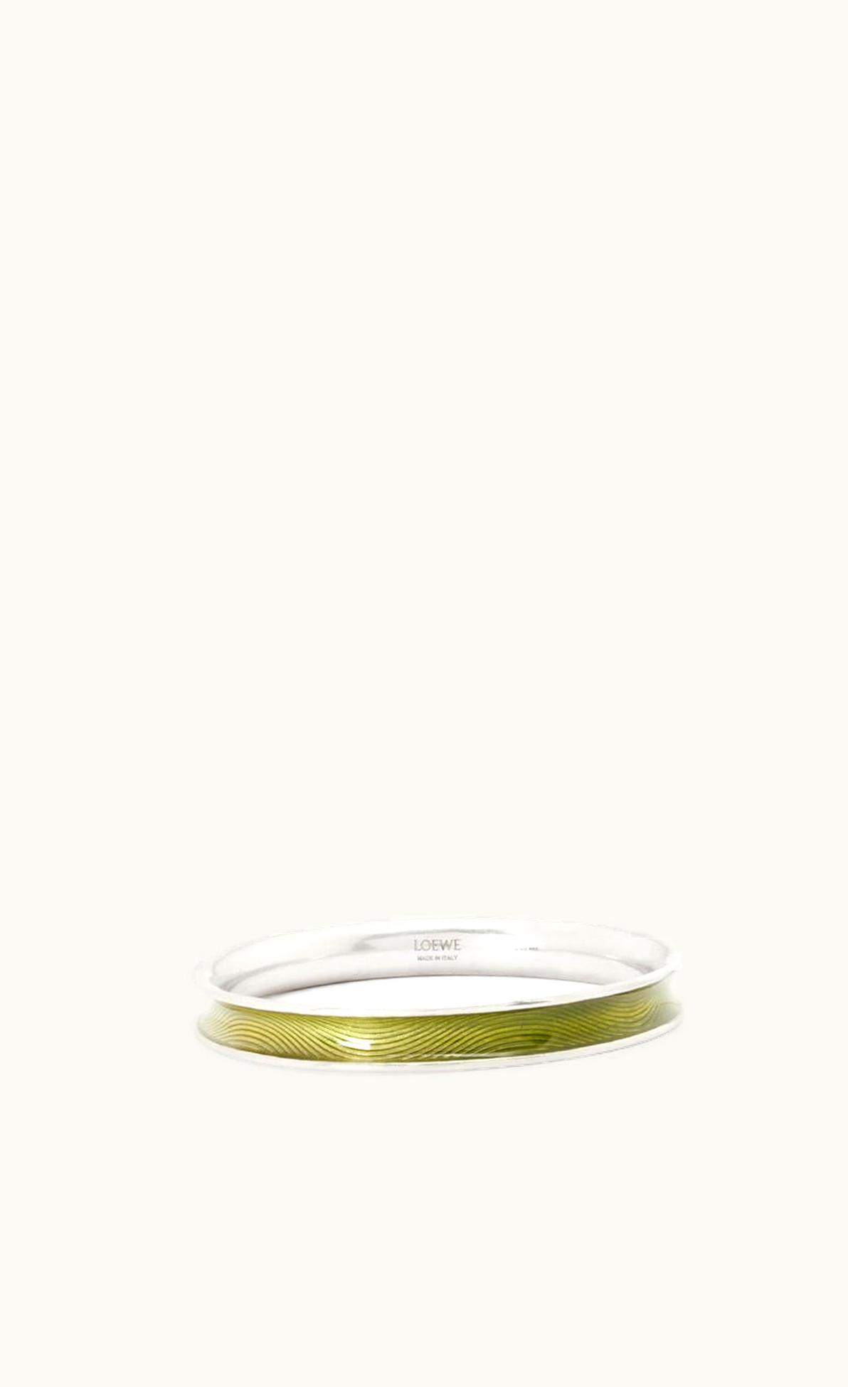 Loewe Loewe Wave Bangle In Sterling Silver And Enamel UZ0128672