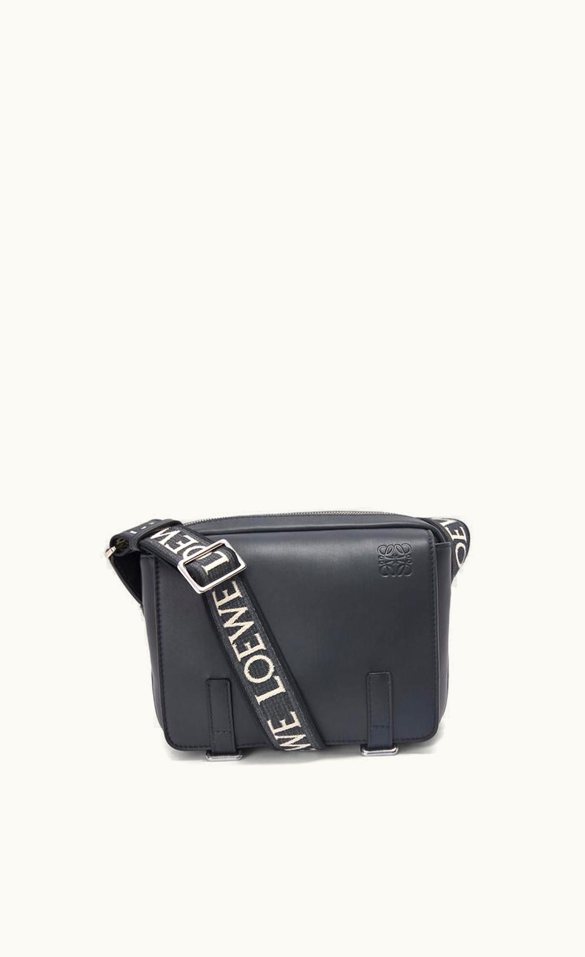 Loewe Loewe XS Military Messenger Bag In Supple Smooth Calfskin And Jacquard UZ0128763