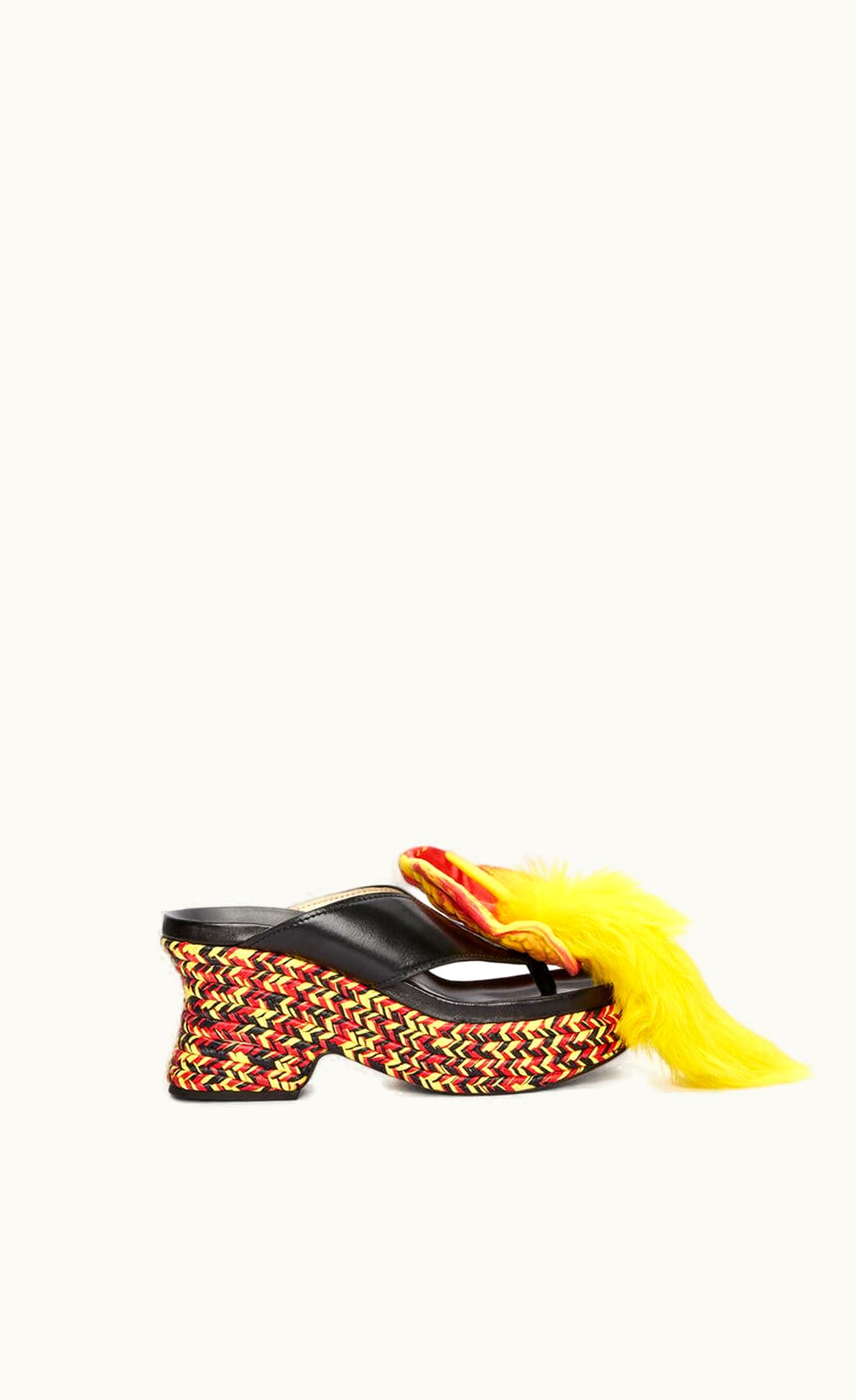 Loewe Loewe Petal Flatform Sandal In Lambskin UZ0128805
