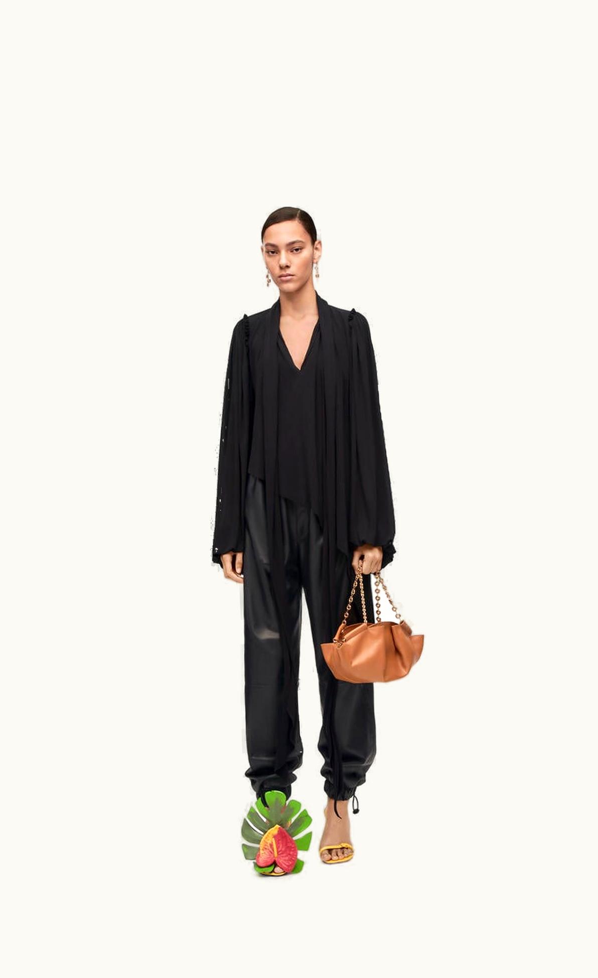 Loewe Loewe Asymmetric Top In Viscose Crepe Jersey UZ0128820