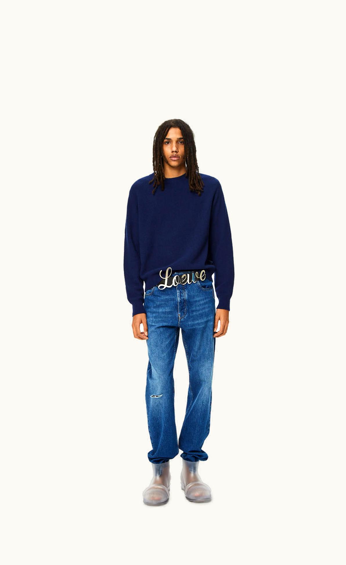 Loewe Loewe Pique Knit Sweater In Wool And Cashmere UZ0128852