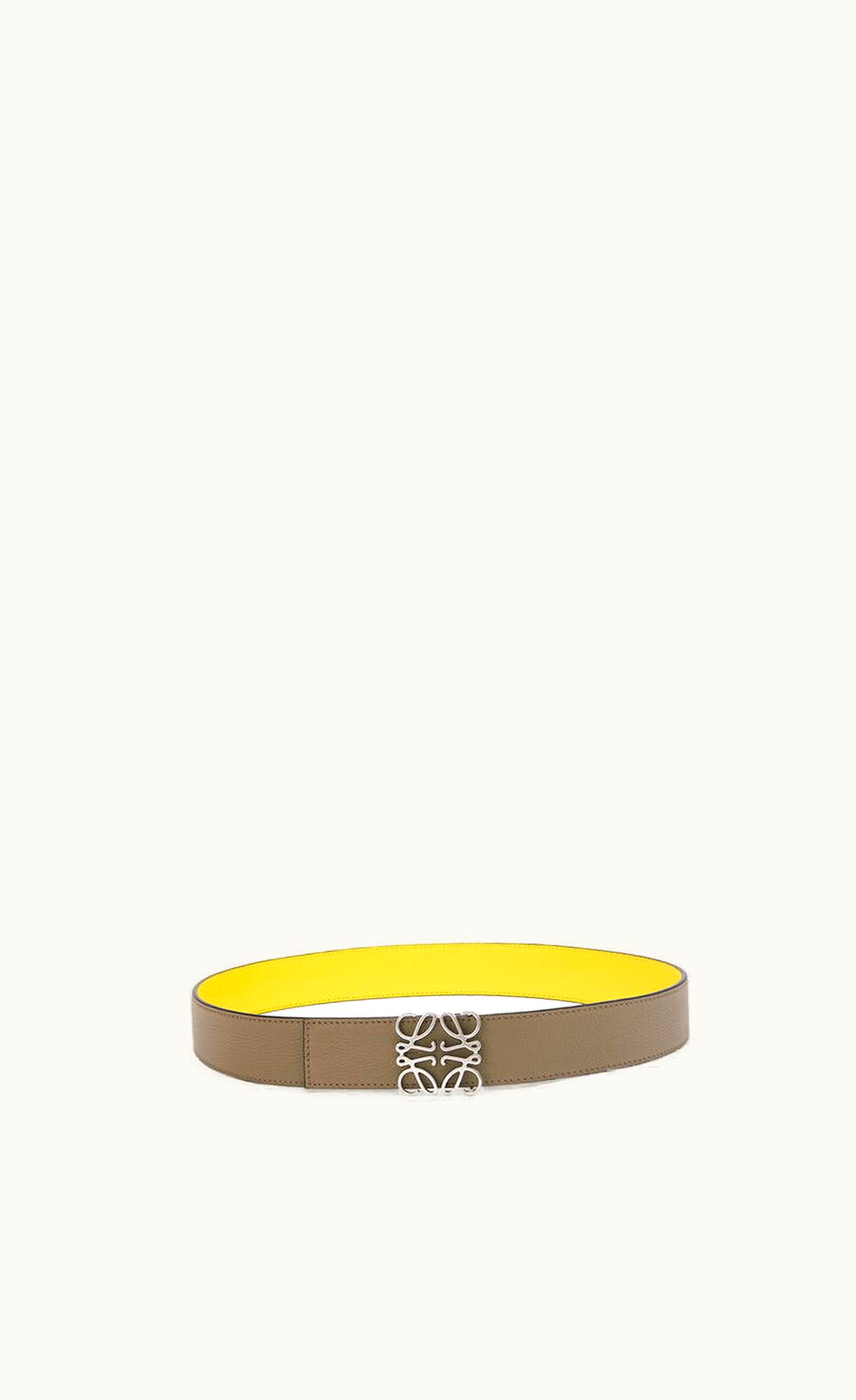 Loewe Loewe Reversible Anagram Belt In Soft Grained Calfskin UZ0128884