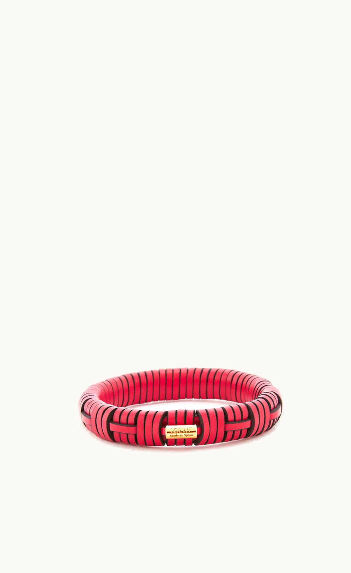 Loewe Loewe Woven Bangle In Brass And Classic Calfskin UZ0128928