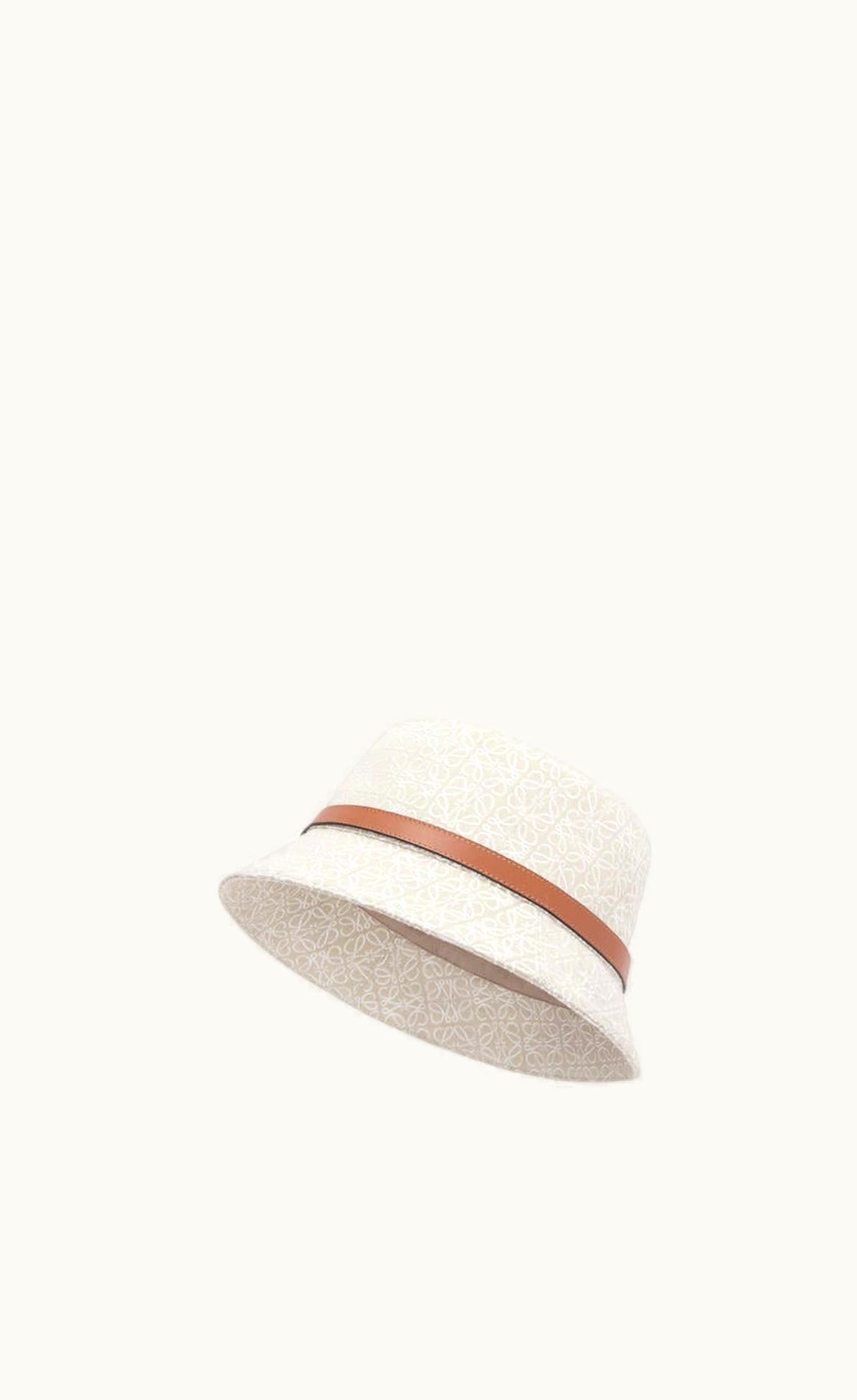 Loewe Loewe Bucket Hat In Anagram Jacquard And Calfskin