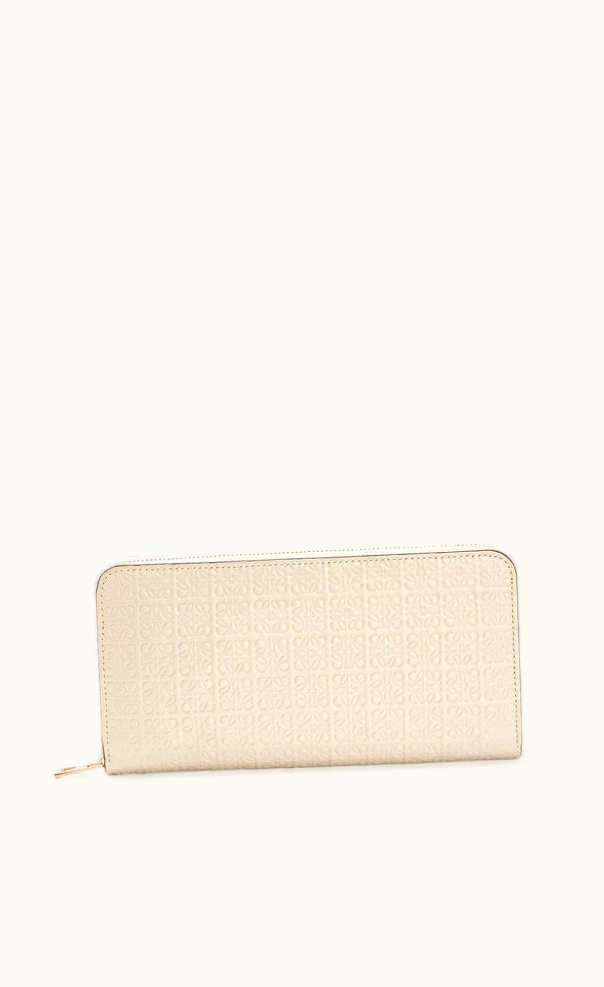 Loewe Loewe Repeat Zip Around Wallet In Embossed Silk Calfskin UZ0129054