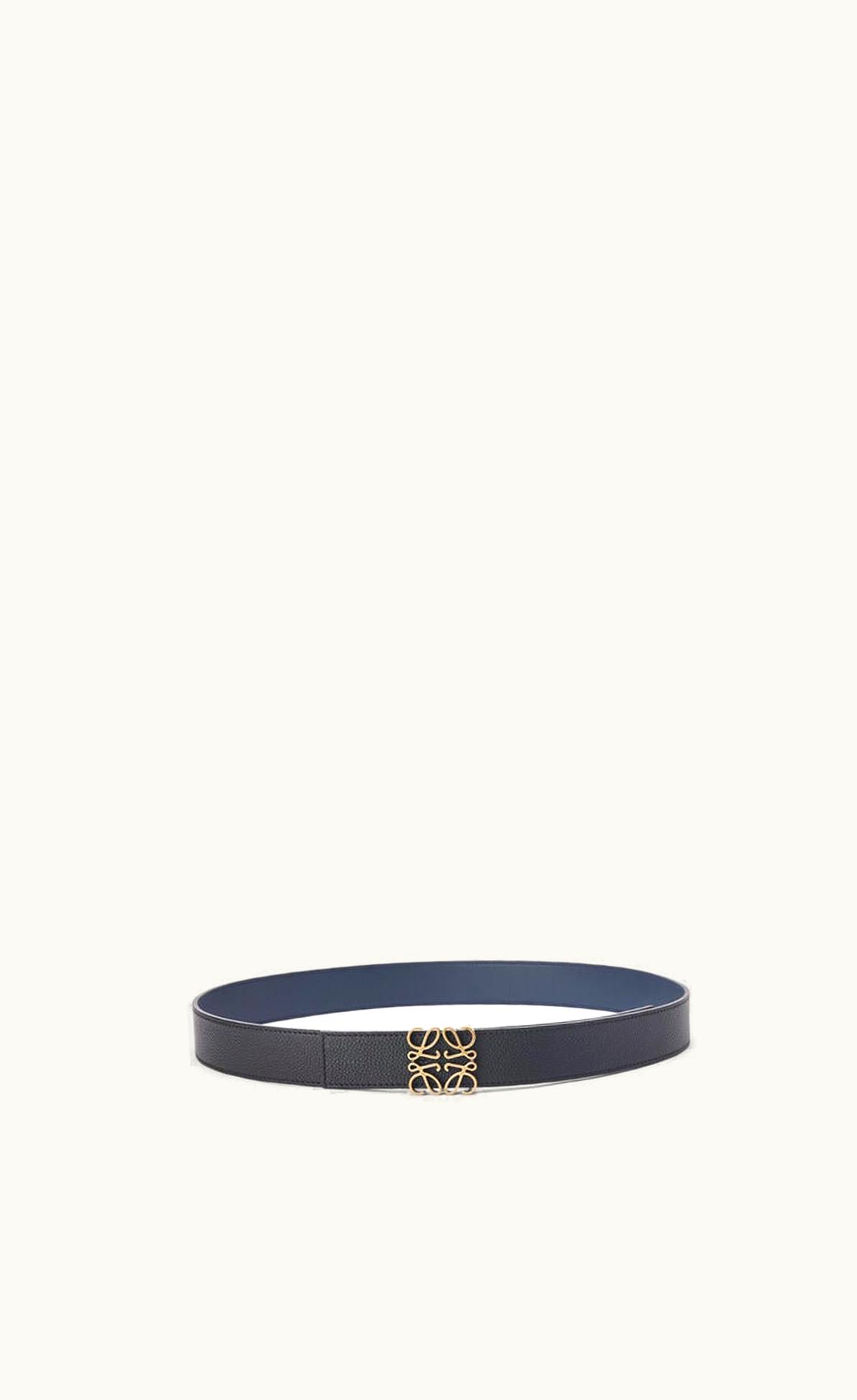 Loewe Loewe Reversible Anagram Belt In Soft Grained Calfskin UZ0129159