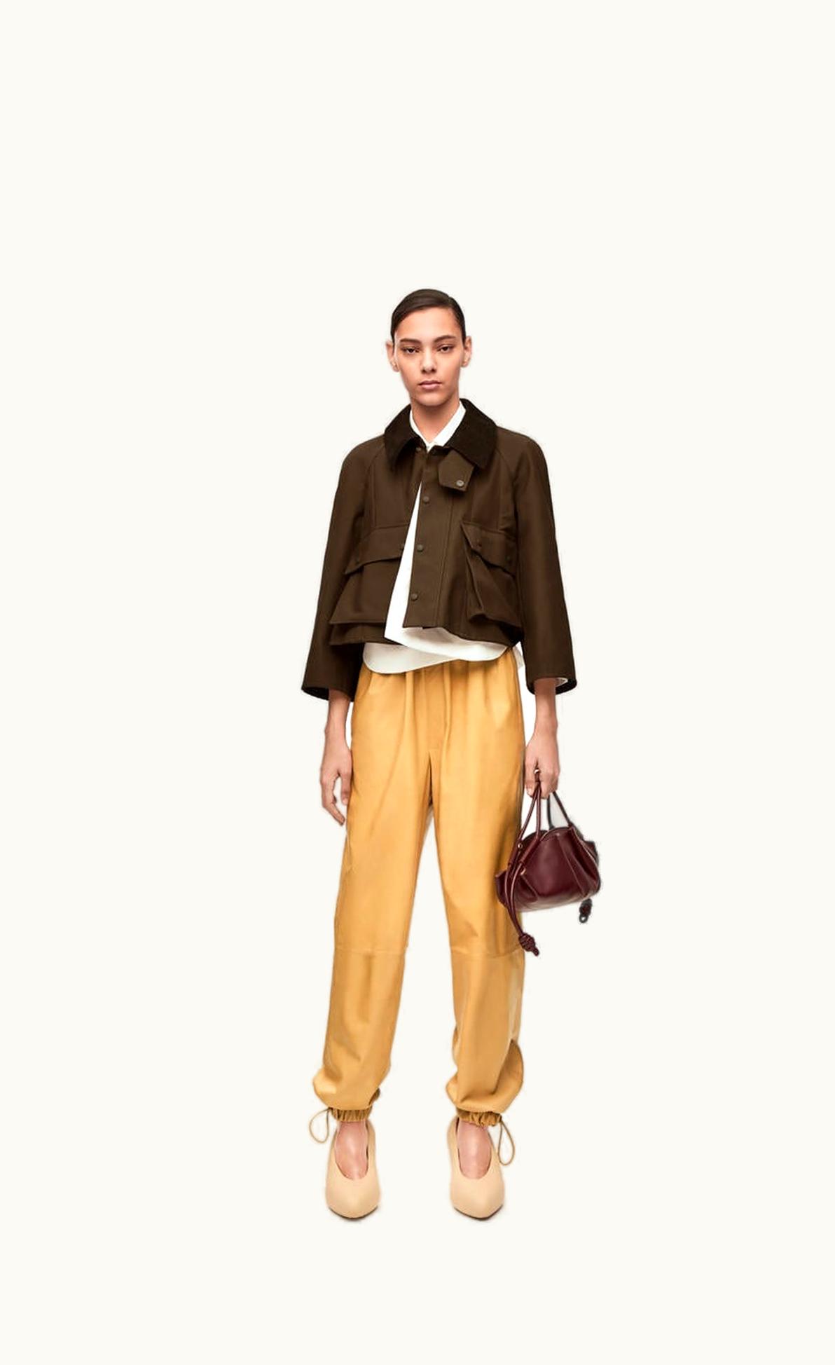 Loewe Loewe Short Trapeze Parka In Waxed Cotton UZ0129283