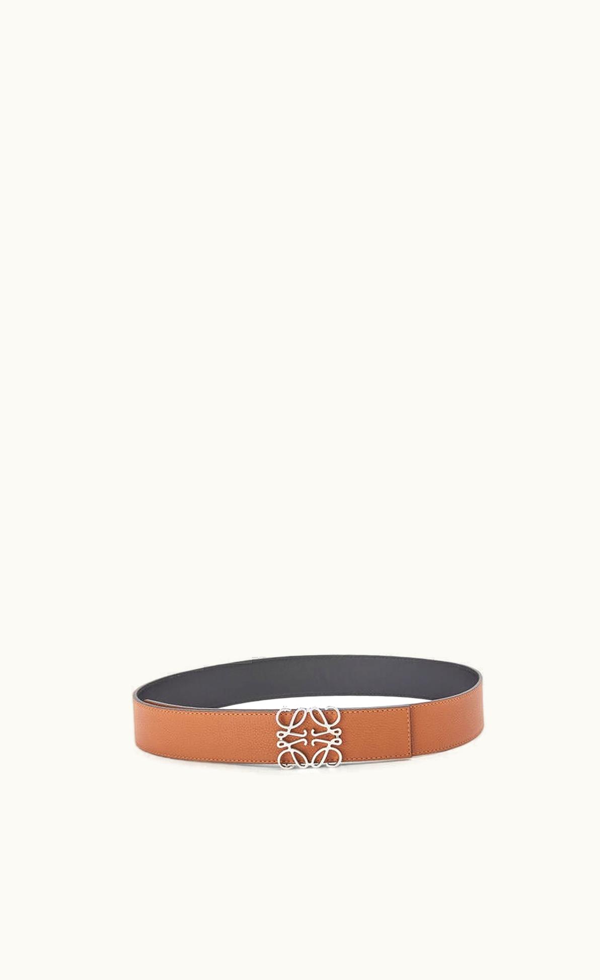Loewe Loewe Reversible Anagram Belt In Soft Grained Calfskin UZ0129288