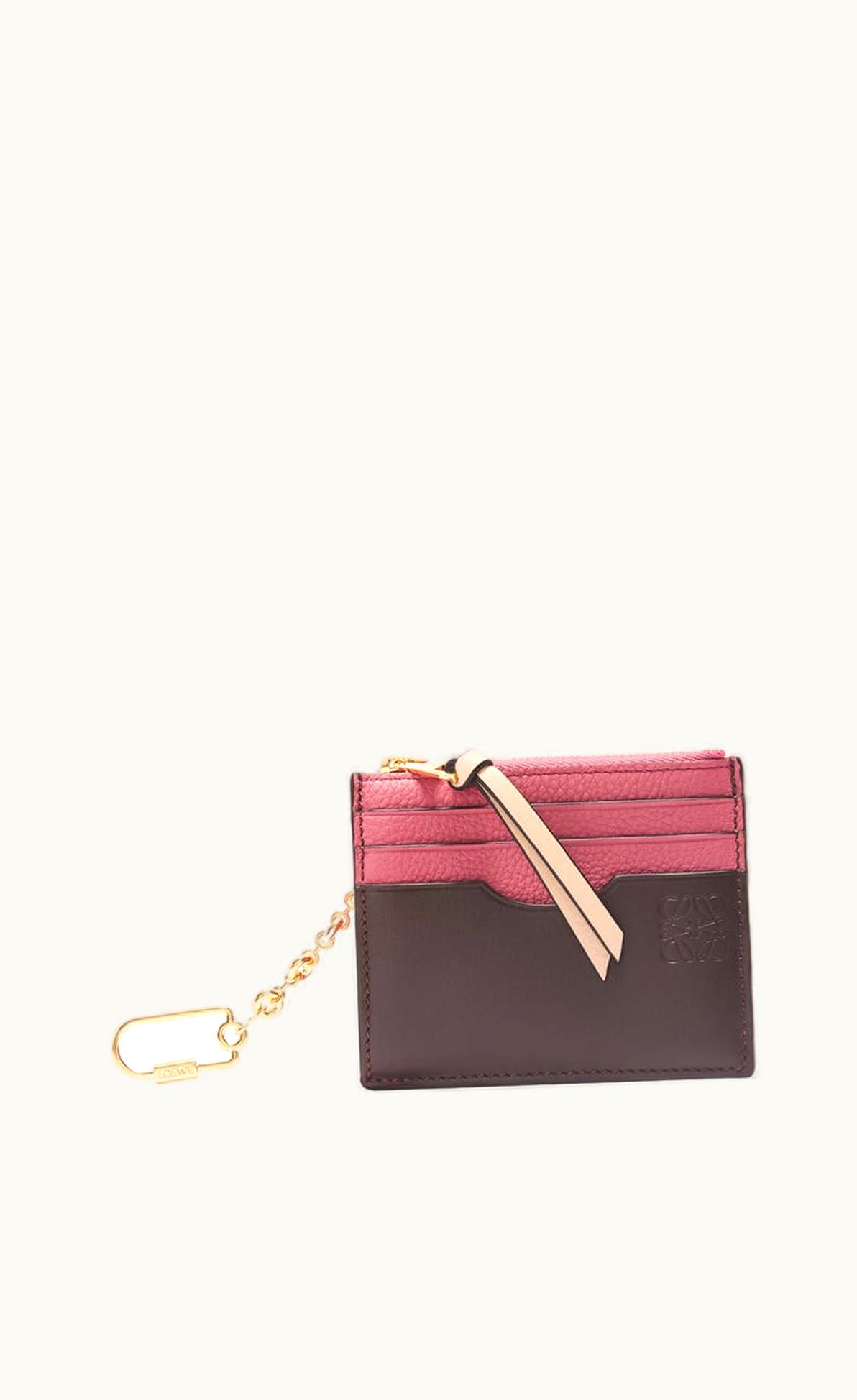Loewe Loewe Square Cardholder In Soft Grained Calfskin With Chain UZ0129332