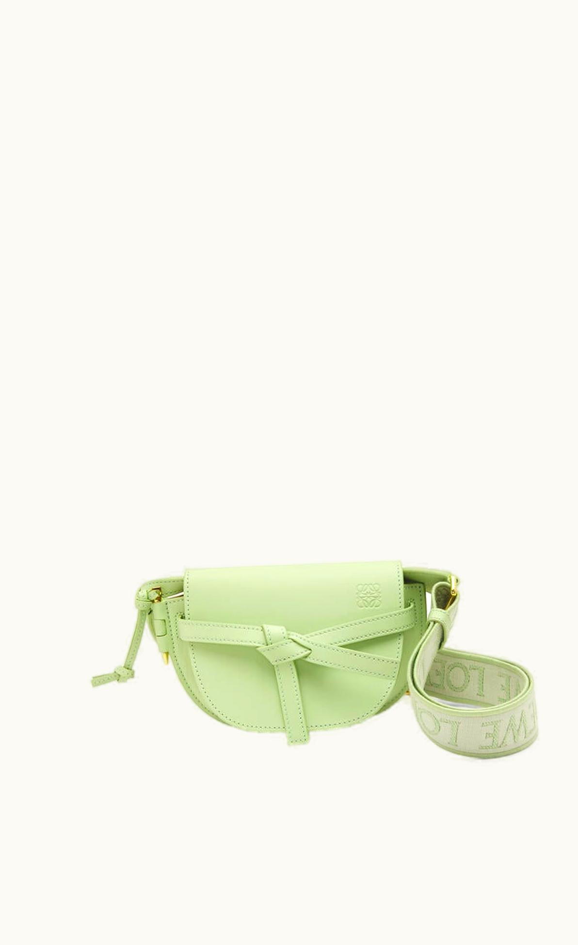 Loewe Mini Gate Dual Bag In Soft Calfskin And Jacquard UZ0129384