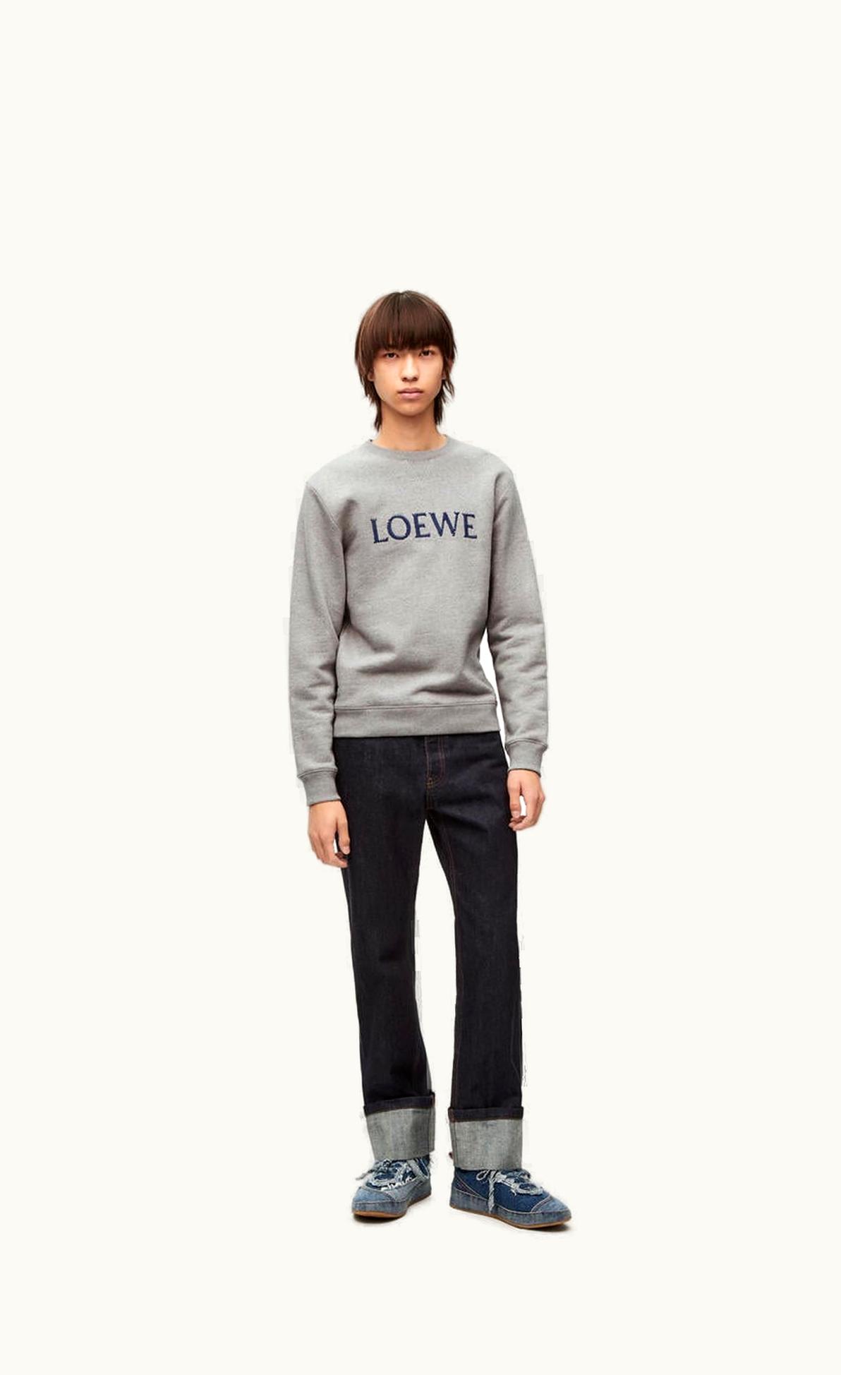 Loewe Embroidered Loewe Sweatshirt In Cotton UZ0129412