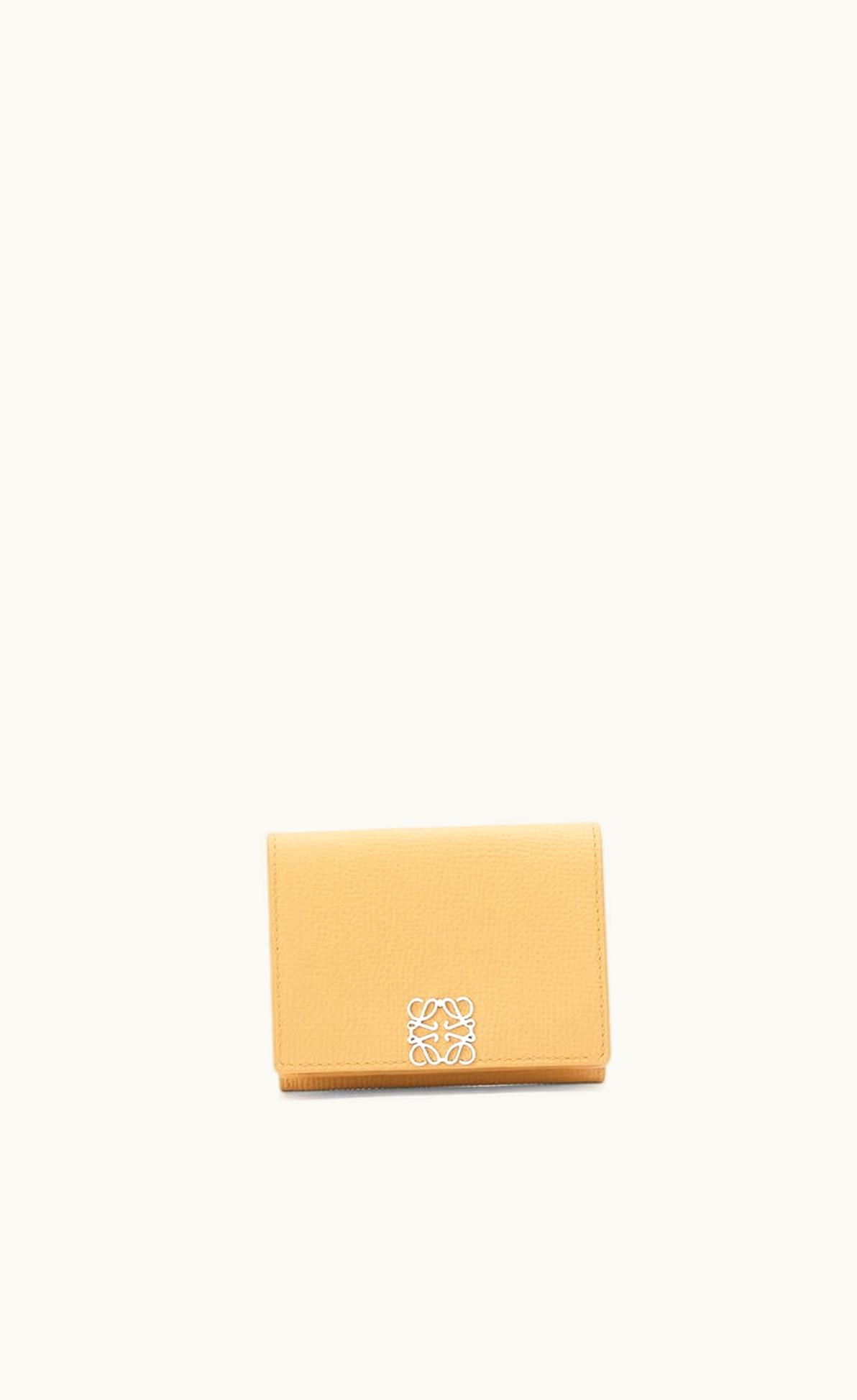 Loewe Anagram Trifold Wallet In Pebble Grain Calfskin UZ0129419