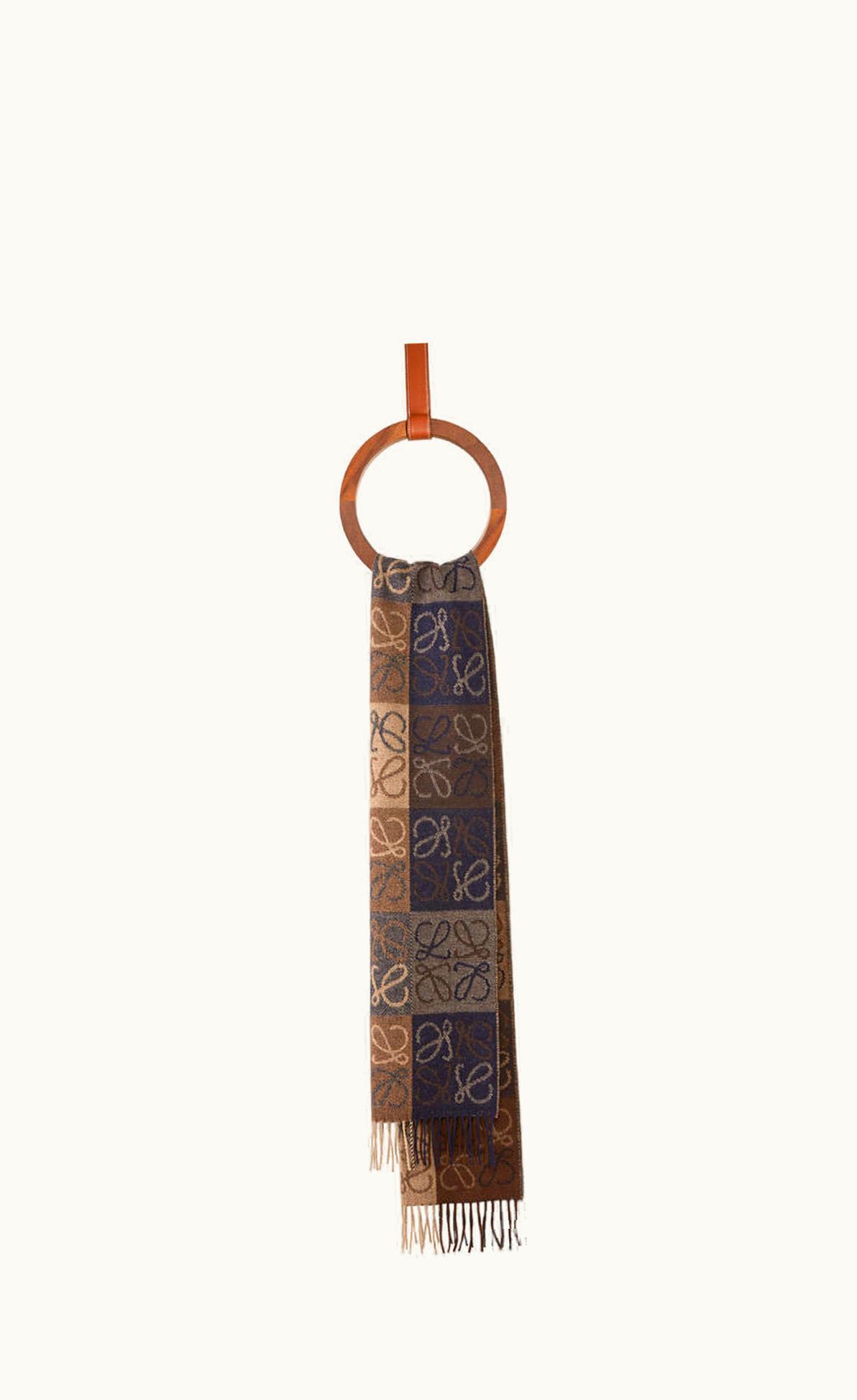 Loewe Anagram Scarf In Wool And Cashmere UZ0129426