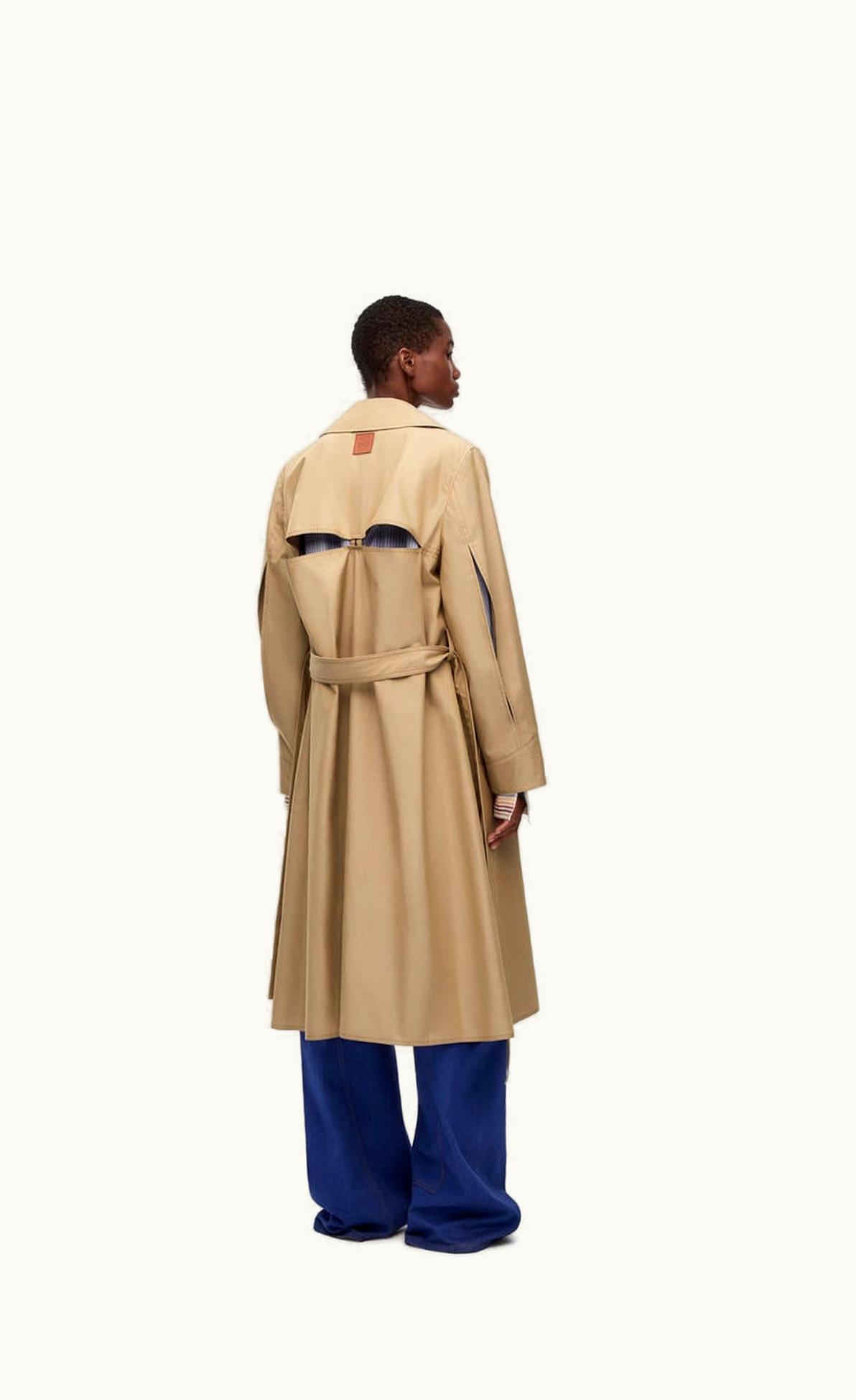 Loewe Trench Coat In Cotton UZ0129445