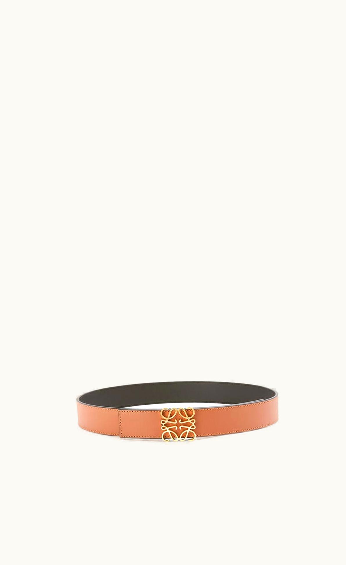 Loewe Reversible Anagram Belt In Smooth Calfskin UZ0129460