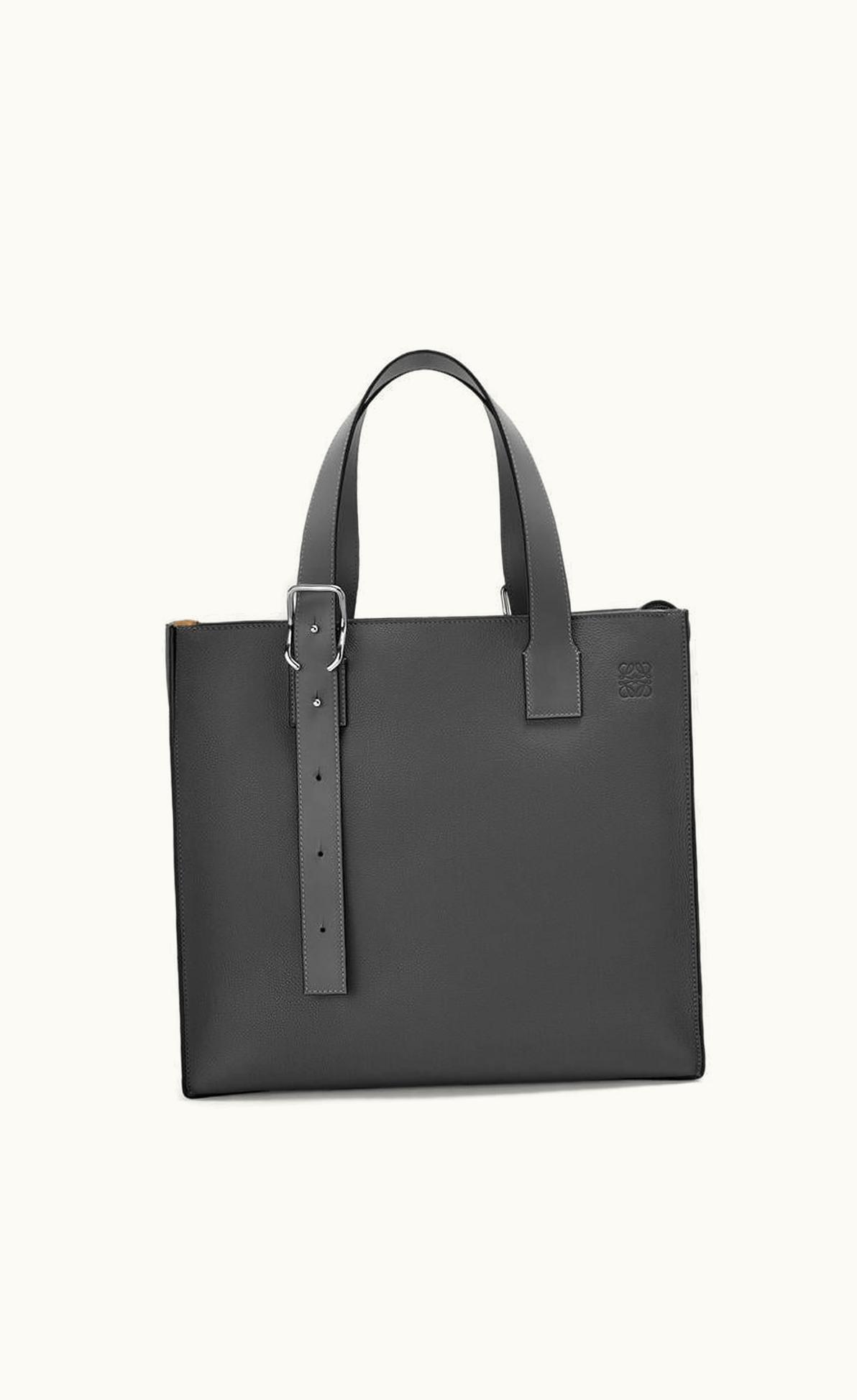 Loewe Buckle Zip Tote In Soft Grained Calfskin UZ0129471