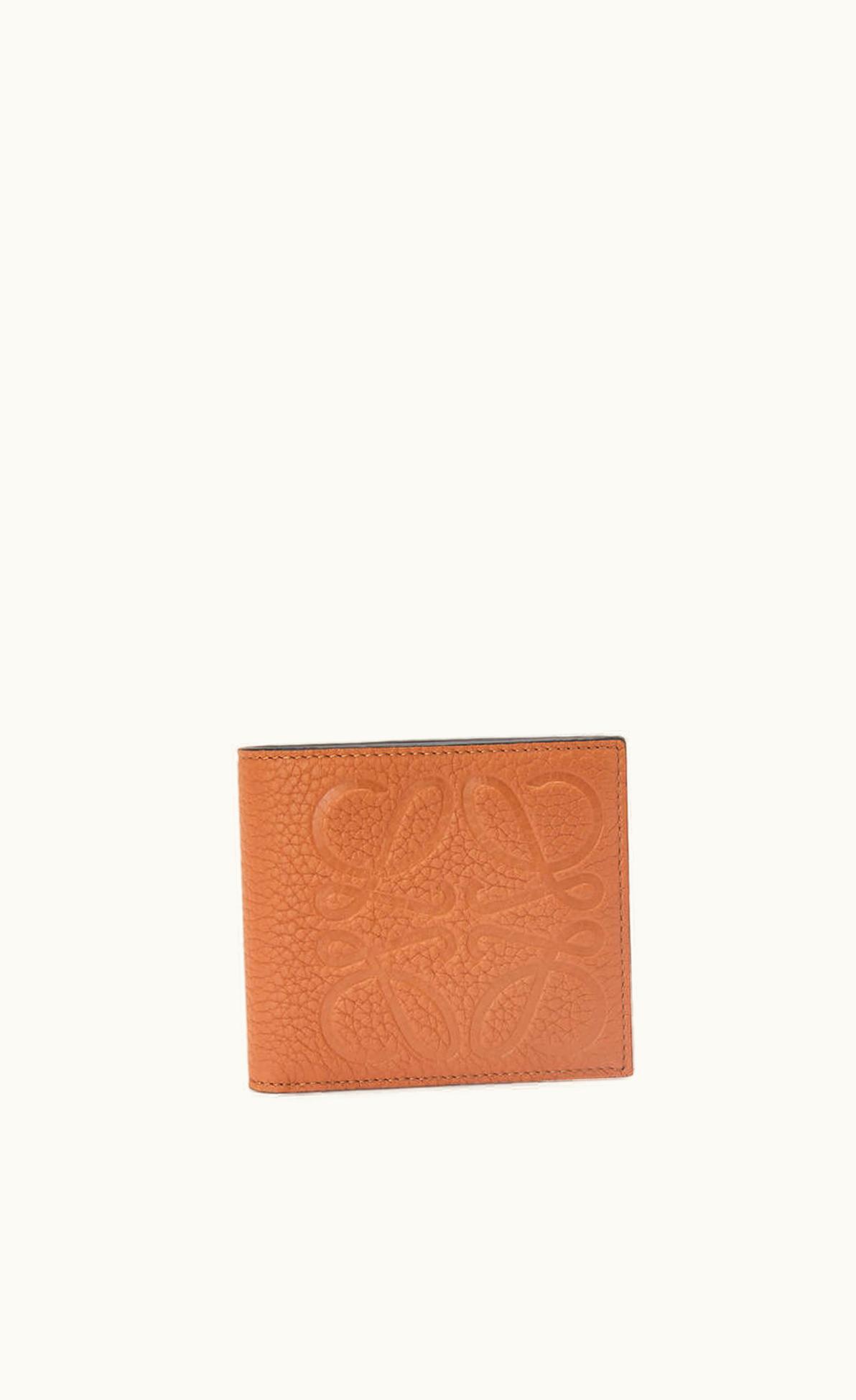 Loewe Brand Bifold Wallet In Grained Calfskin UZ0129477