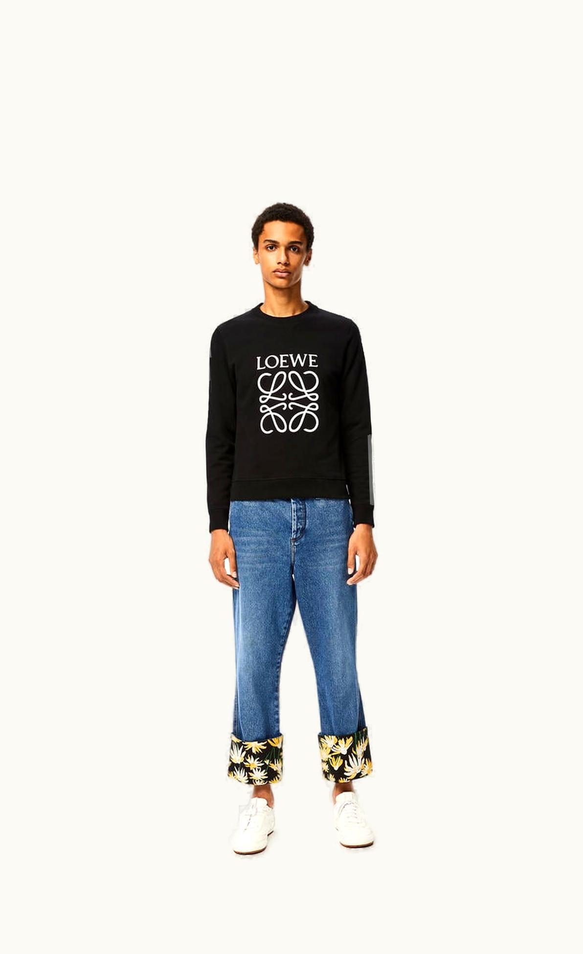 Loewe Anagram Embroidered Sweatshirt In Cotton UZ0129515