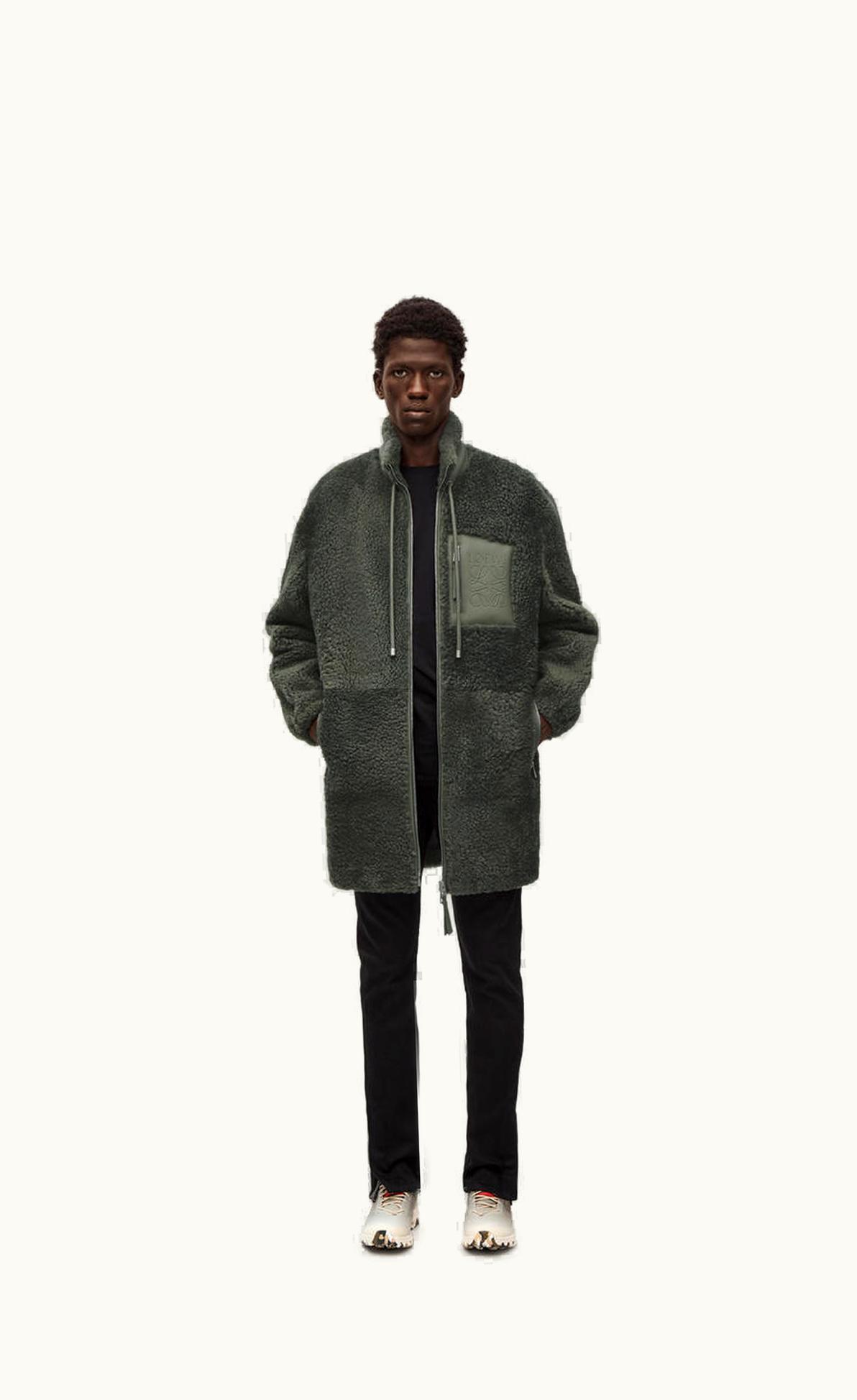 Loewe Long Jacket In Shearling UZ0129564