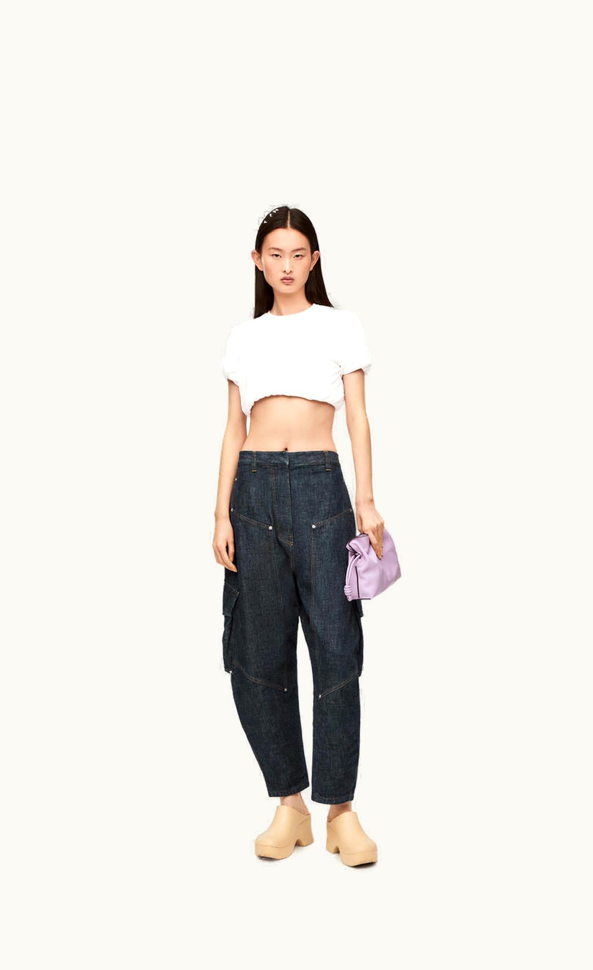 Loewe Cargo Jeans In Denim UZ0129569