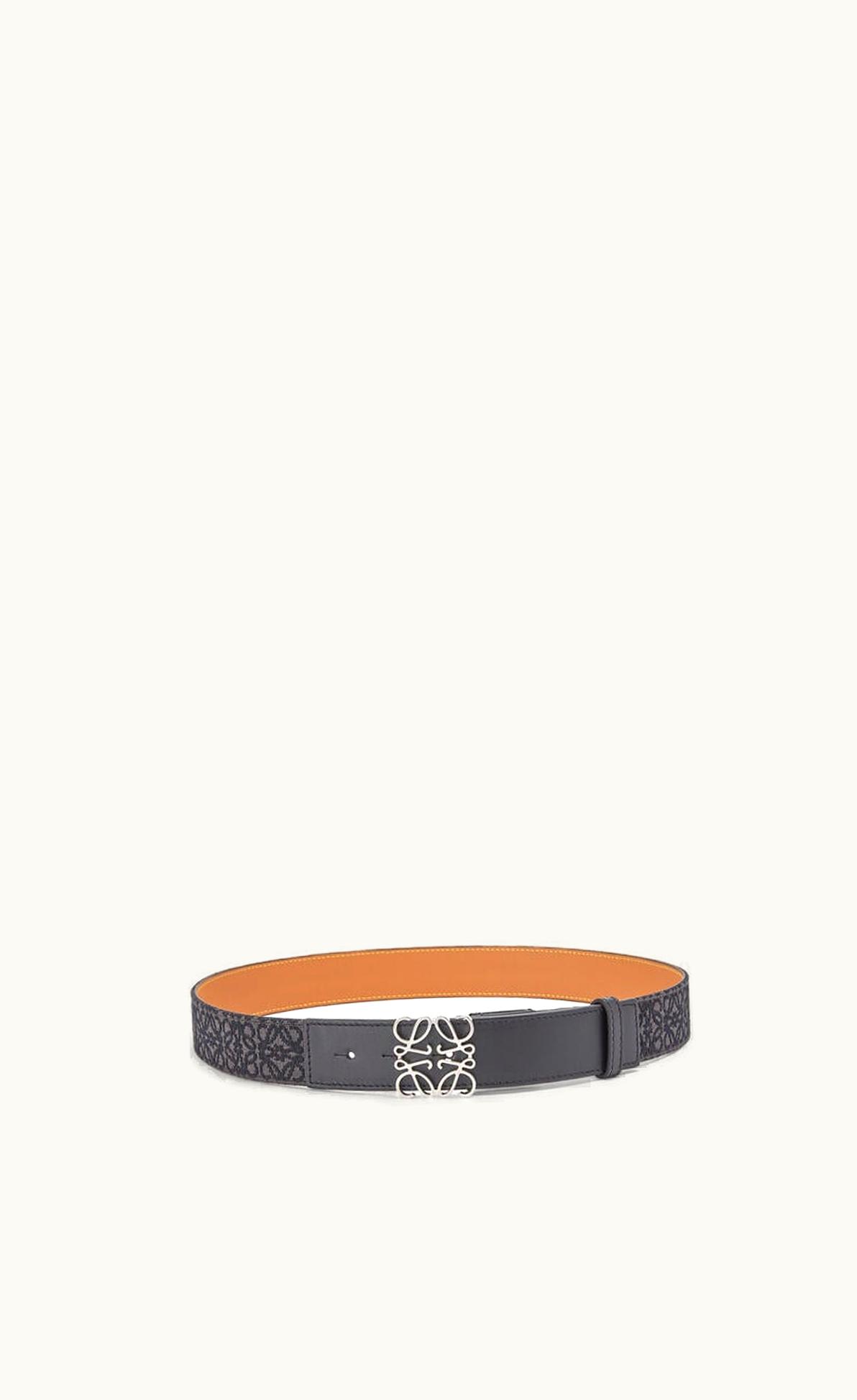 Loewe Anagram Belt In Jacquard And Calfskin UZ0129578