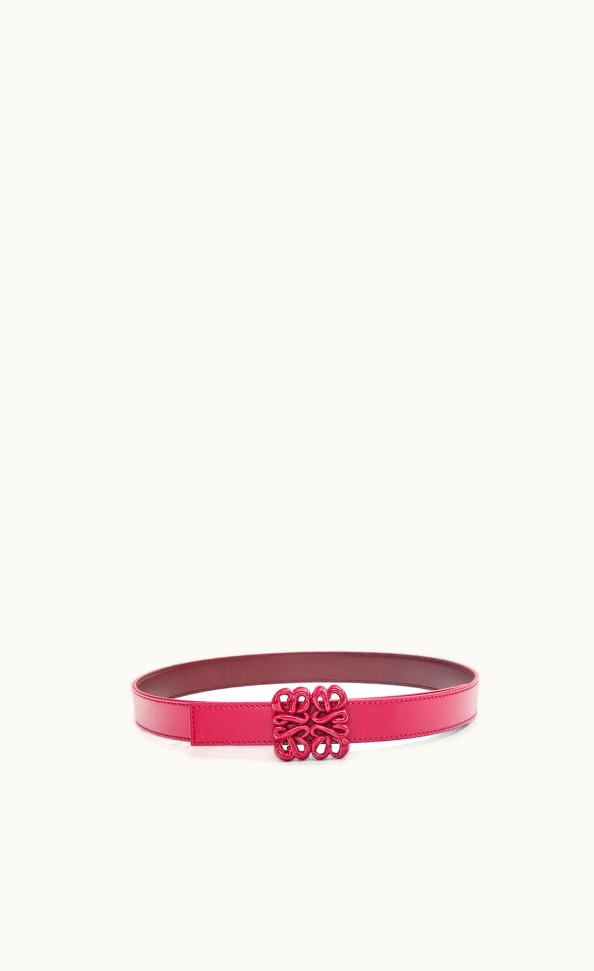 Loewe Inflated Anagram Belt In Soft Calfskin And Brass UZ0129584