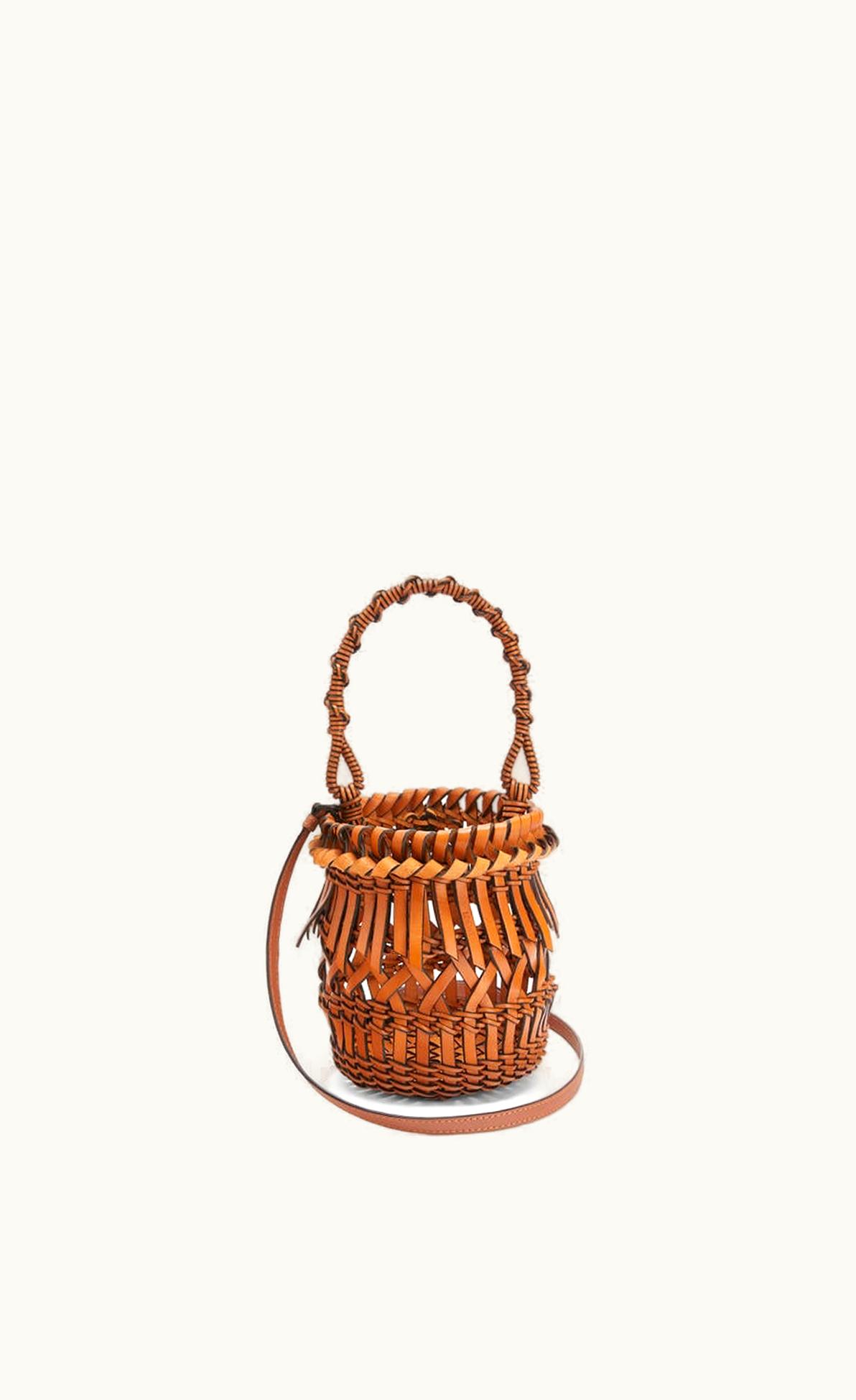Loewe Small Fringes Bucket Bag In Calfskin UZ0129631